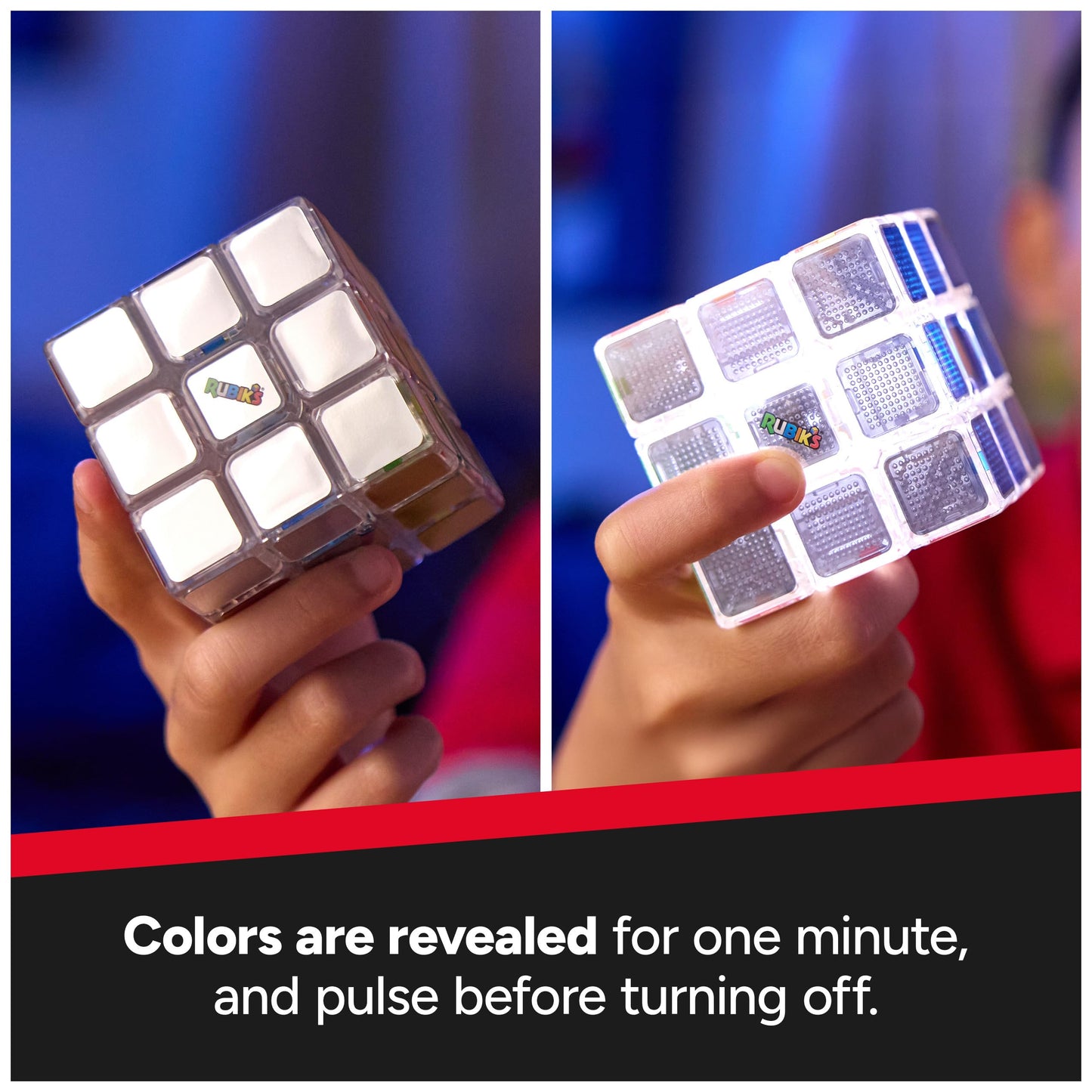 Rubik’s Pulse Cube – Light-Up Brain Teaser Puzzle, Speed Challenge Game for Kids, Teens & Adults Ages 8+, Fun Fidget & Problem-Solving Toy