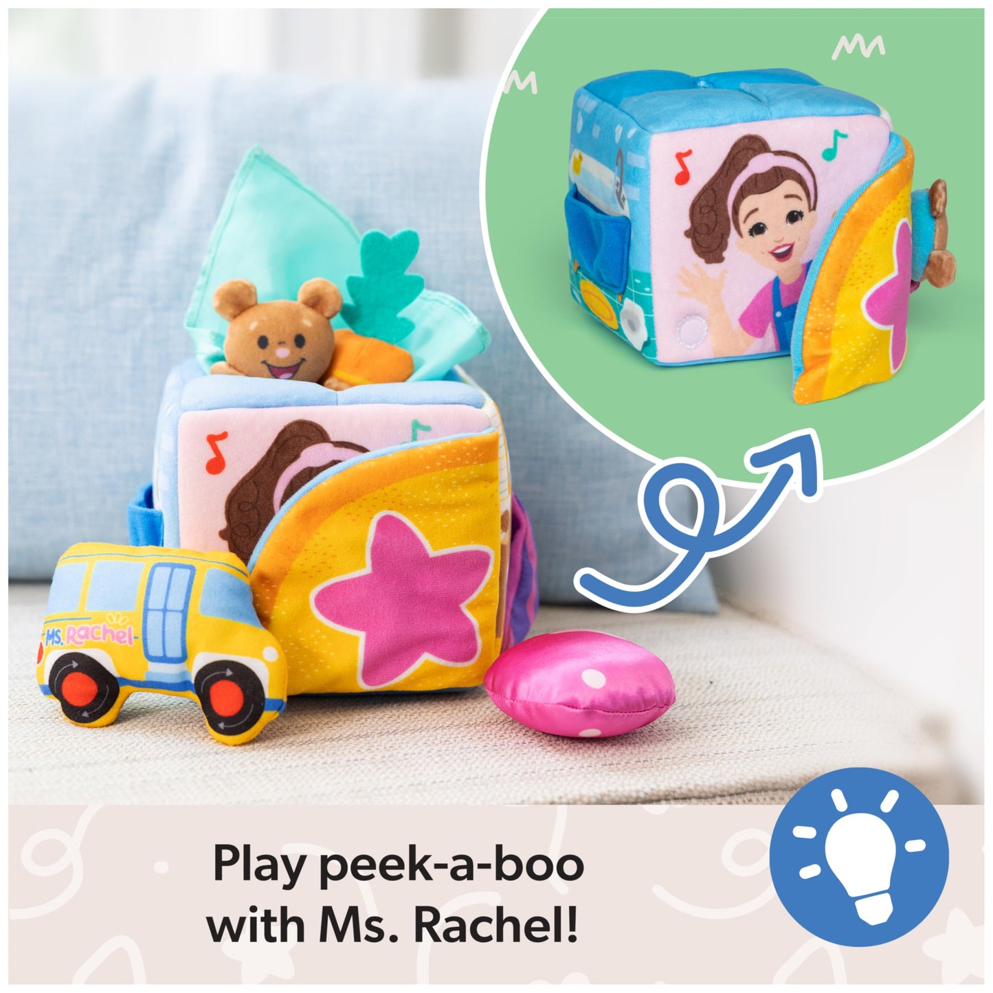 Ms. Rachel Surprise Learning Box – Educational Sensory Toys, Stuffed Animals & Activities for Babies & Toddlers Ages 0-2+