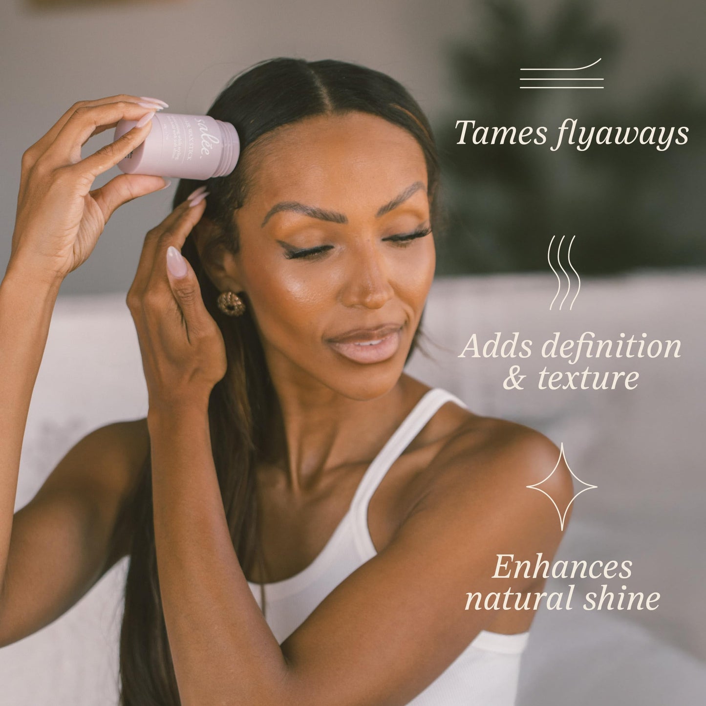 Salée Hair Wax Stick | For Slick Back Ponytails, Taming Flyaways, Frizz Tamer | Non-Toxic Clean Ingredients | Smooth Sleek Hairstyles