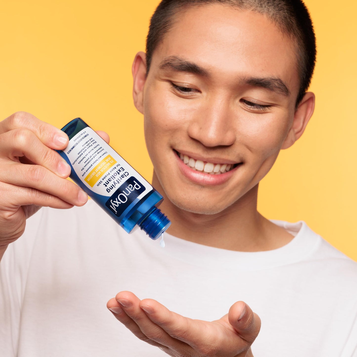 PanOxyl 2% Salicylic Acid Exfoliant for Face – Unclogs Pores, Calms Redness with Blue Algae & Antioxidants, Acne-Prone Skin, 4 fl oz