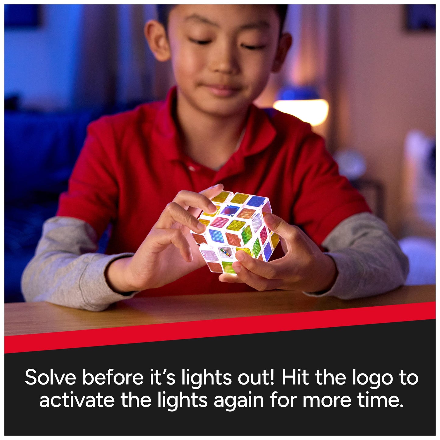 Rubik’s Pulse Cube – Light-Up Brain Teaser Puzzle, Speed Challenge Game for Kids, Teens & Adults Ages 8+, Fun Fidget & Problem-Solving Toy