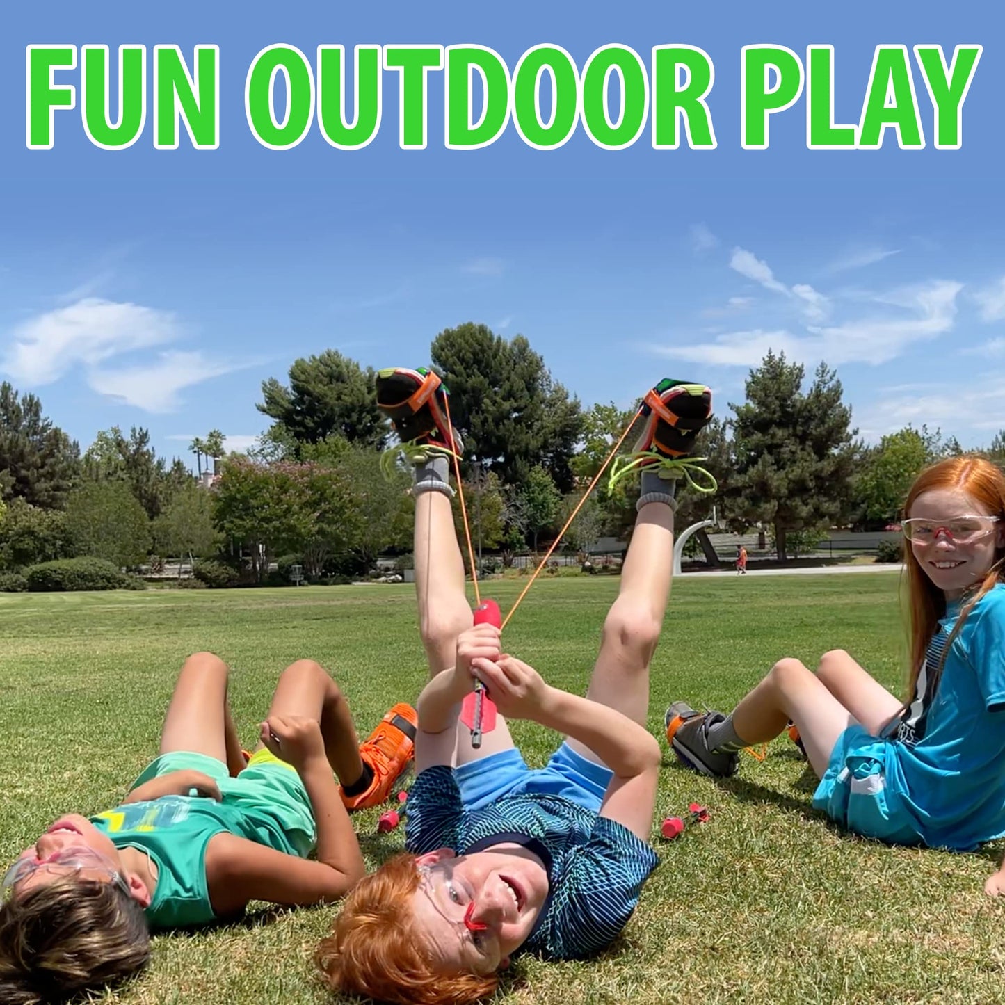 Funwares Launch Rocket for Kids, Soars and Whistles 250 FT, 2 Whistling Foam Rockets, 100% Kid Powered Fun Kids Outdoor Toy, Boys and Girls Age 8+