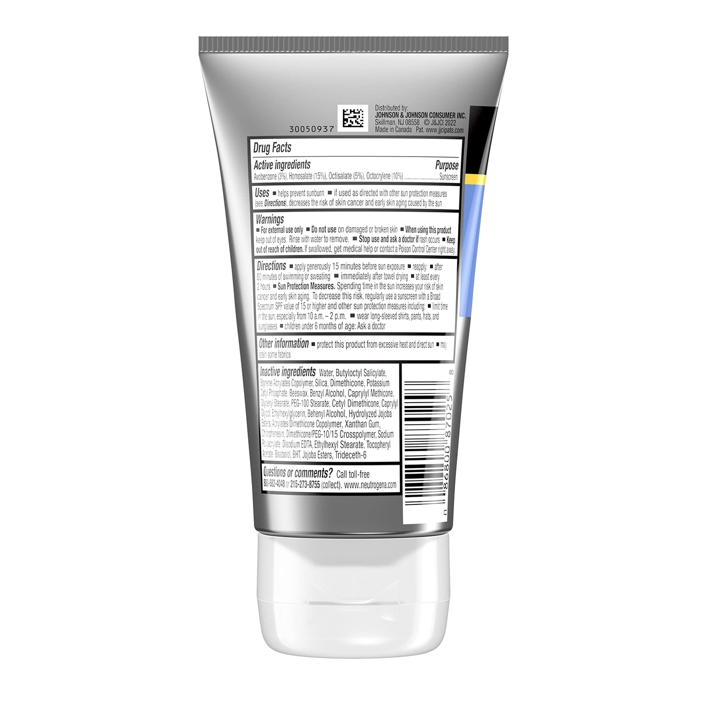Neutrogena Sport Face Sunscreen SPF 70+, Oil-Free, Sweat & Water Resistant, Broad-Spectrum UVA/UVB, Oxybenzone-Free, 2.5 fl oz