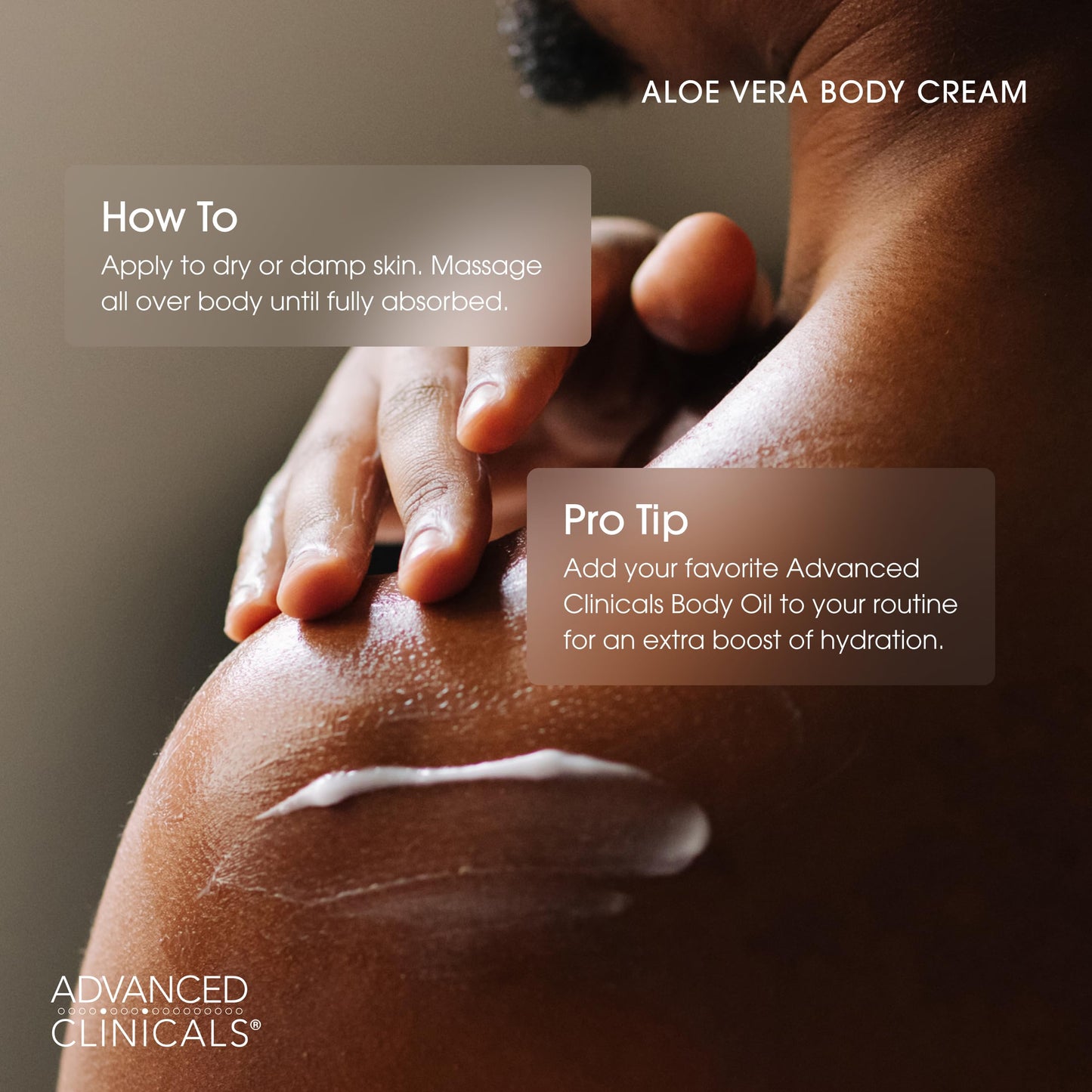 Advanced Clinicals Aloe Vera Lotion with Vitamin E & C – Hydrating Hyaluronic Acid Body Cream for Women & Men, Soothes & Restores Dry Skin, 16 oz