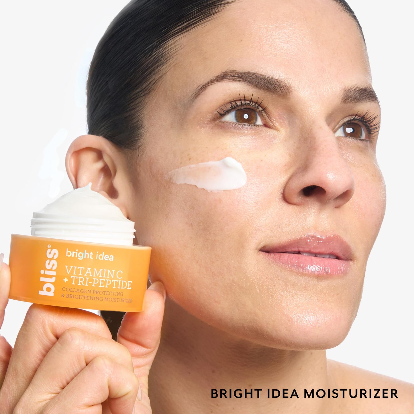 Bliss Vitamin C + Tri-Peptide Brightening Moisturizer – Squalane, Hydrating Anti-Aging Face Cream, Vegan & Cruelty-Free, 1.7 fl oz