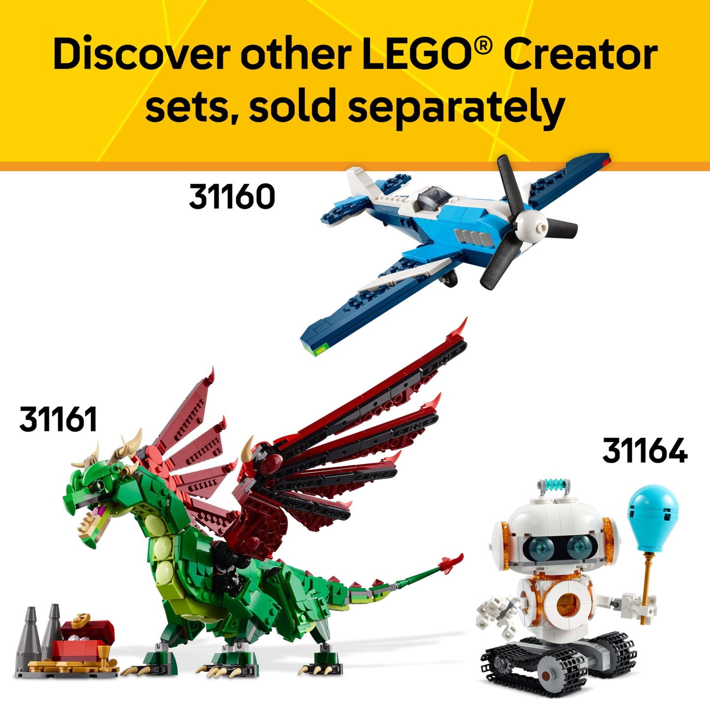 LEGO Creator 3-in-1 Wild Animals Toy – Build Spider, Scorpion, or Snake – Creative Building Set for Kids 7+, Birthday Gift Idea 31159