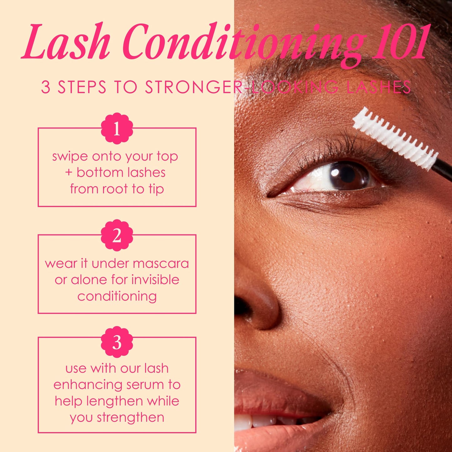 Grande Cosmetics GrandeREPAIR Leave-In Lash Conditioner with Biotin & Peptides, Strengthens, Softens & Protects Lashes, 0.10 oz