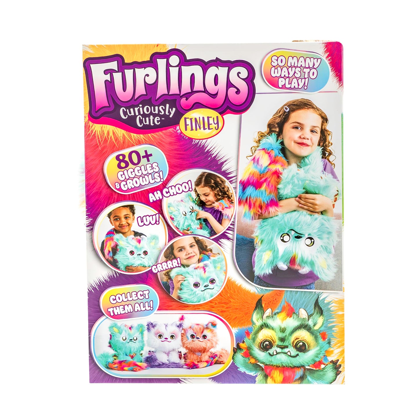 Furlings Finley - 13" Interactive Plush Toy, 80+ Sounds & Animations, Gift for Girls & Boys 3+