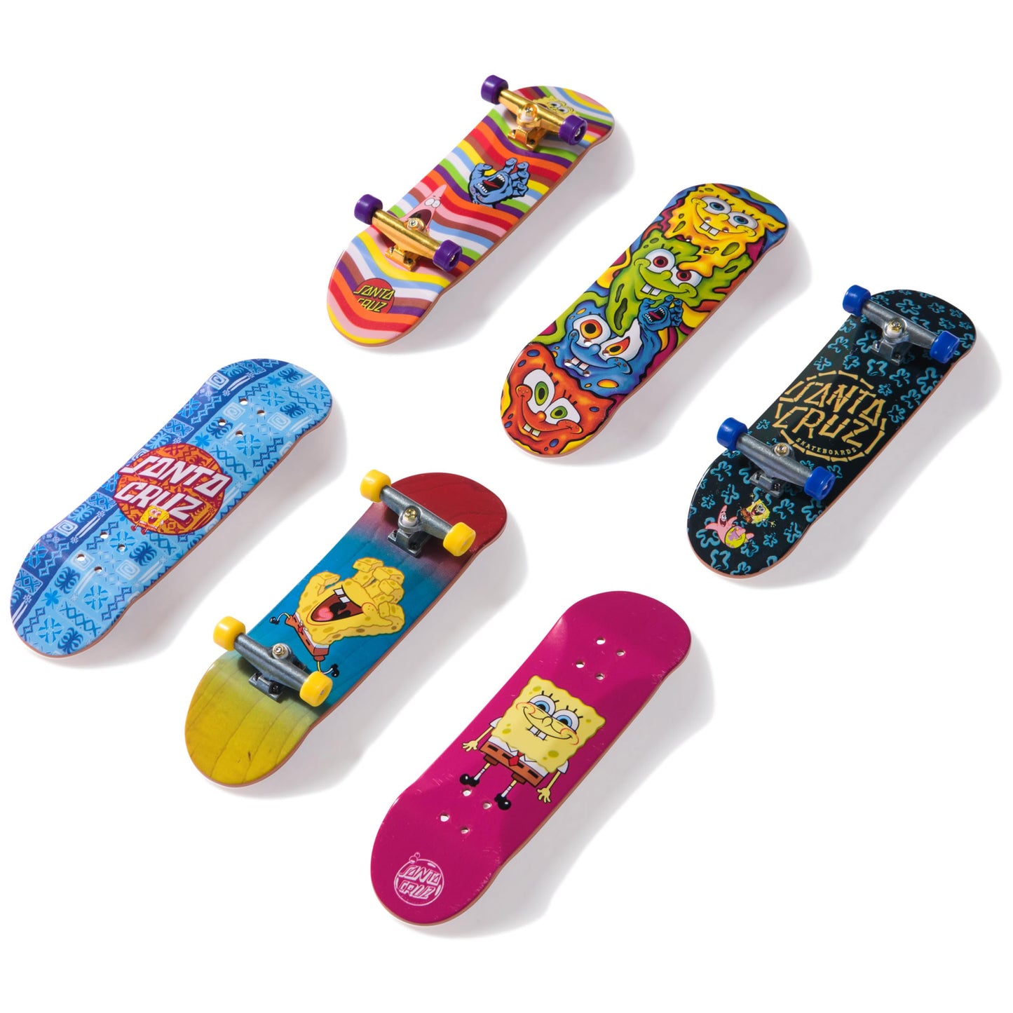 TECH DECK, Spongebob Sk8shop Fingerboard Bonus Pack, Collectible and Customizable Mini Skateboards, Kids Toys for Ages 6 and up