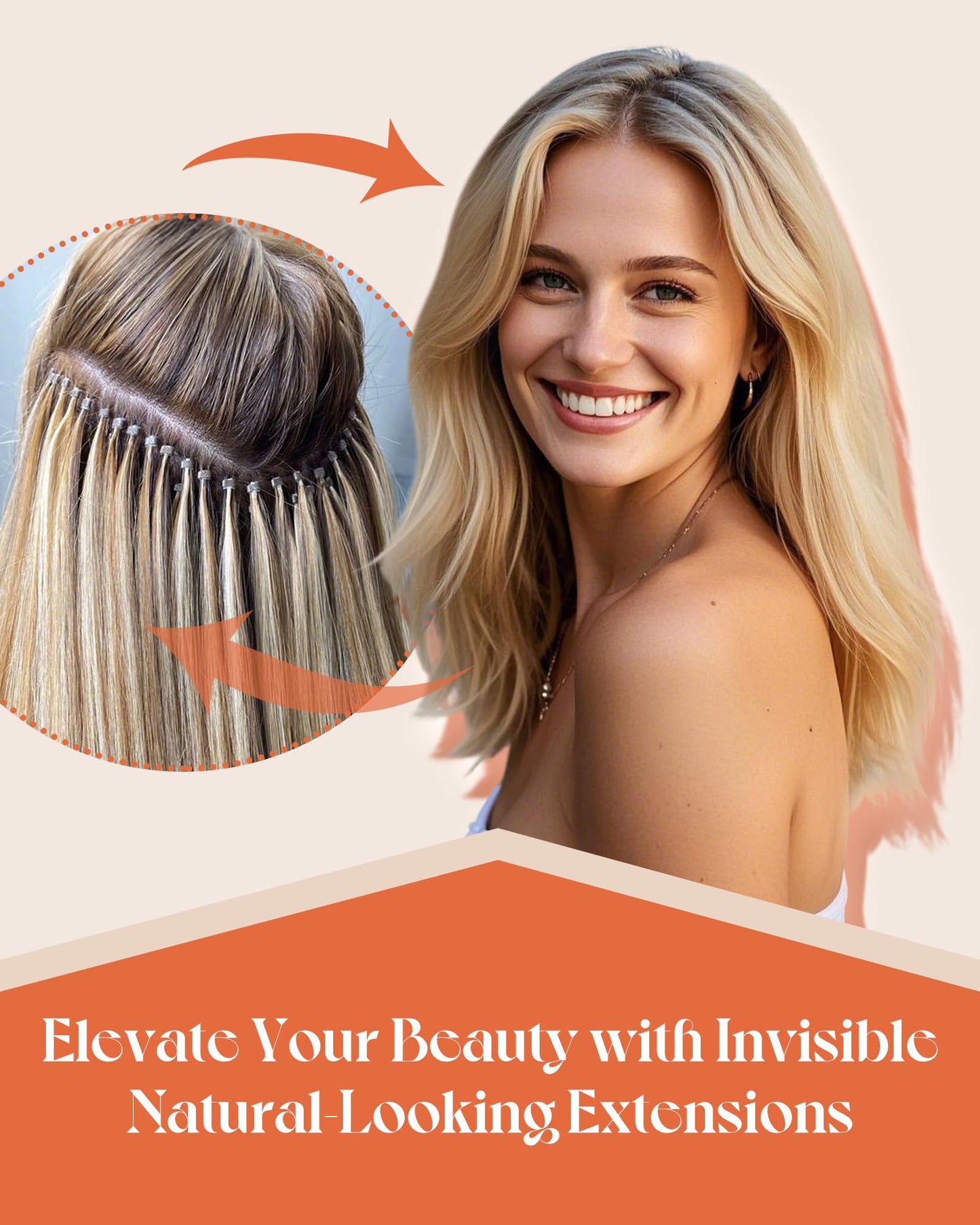 Sunny Hair 22" I Tip Human Hair Extensions Black – Pre-Bonded, Easy to Curl, Natural Look & Long-Lasting Volume for Women, 50g