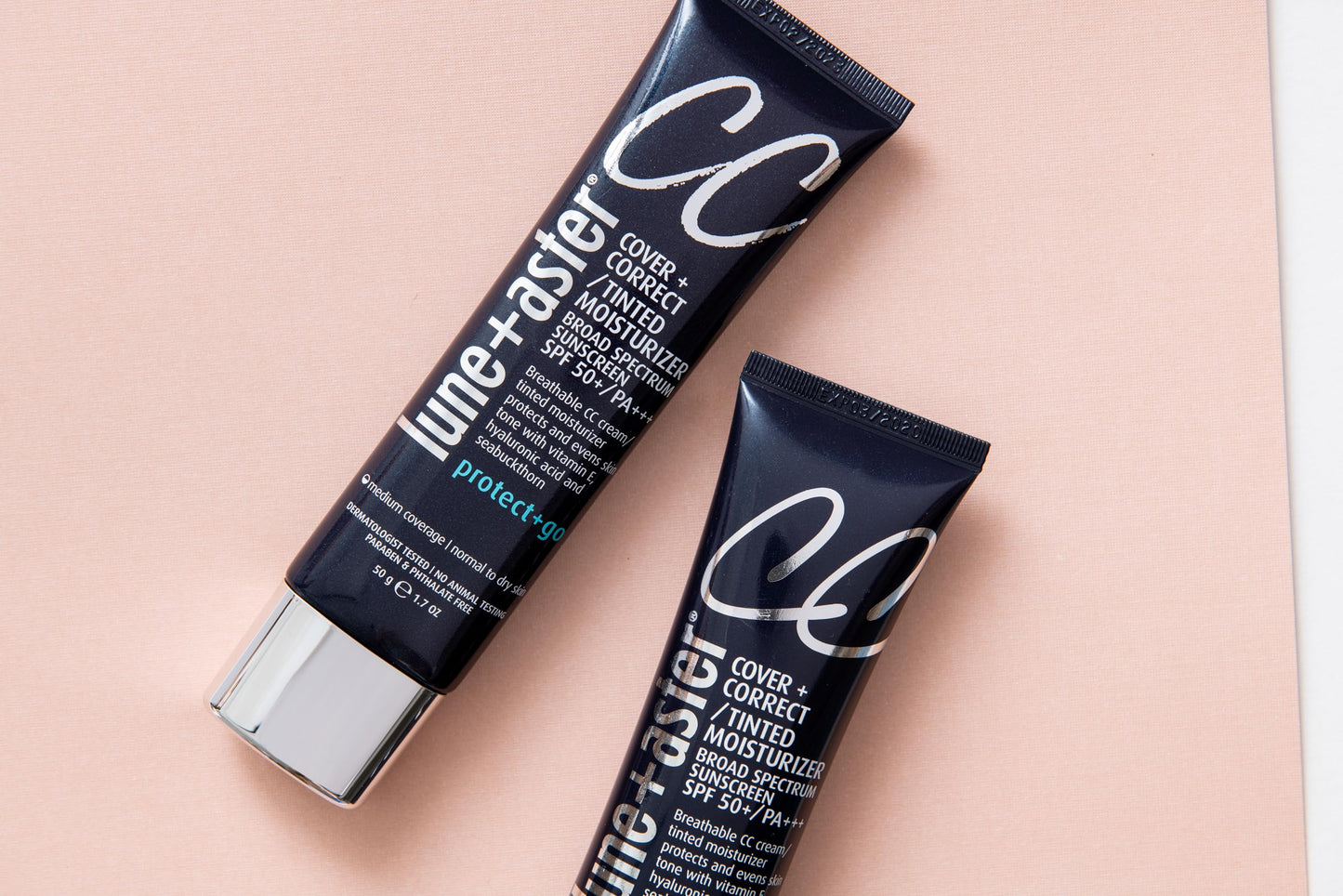 Lune+Aster CC Cream Broad Spectrum SPF 50/PA+++ - Medium - Medium coverage CC Cream with SPF 50 creates a dewy glow