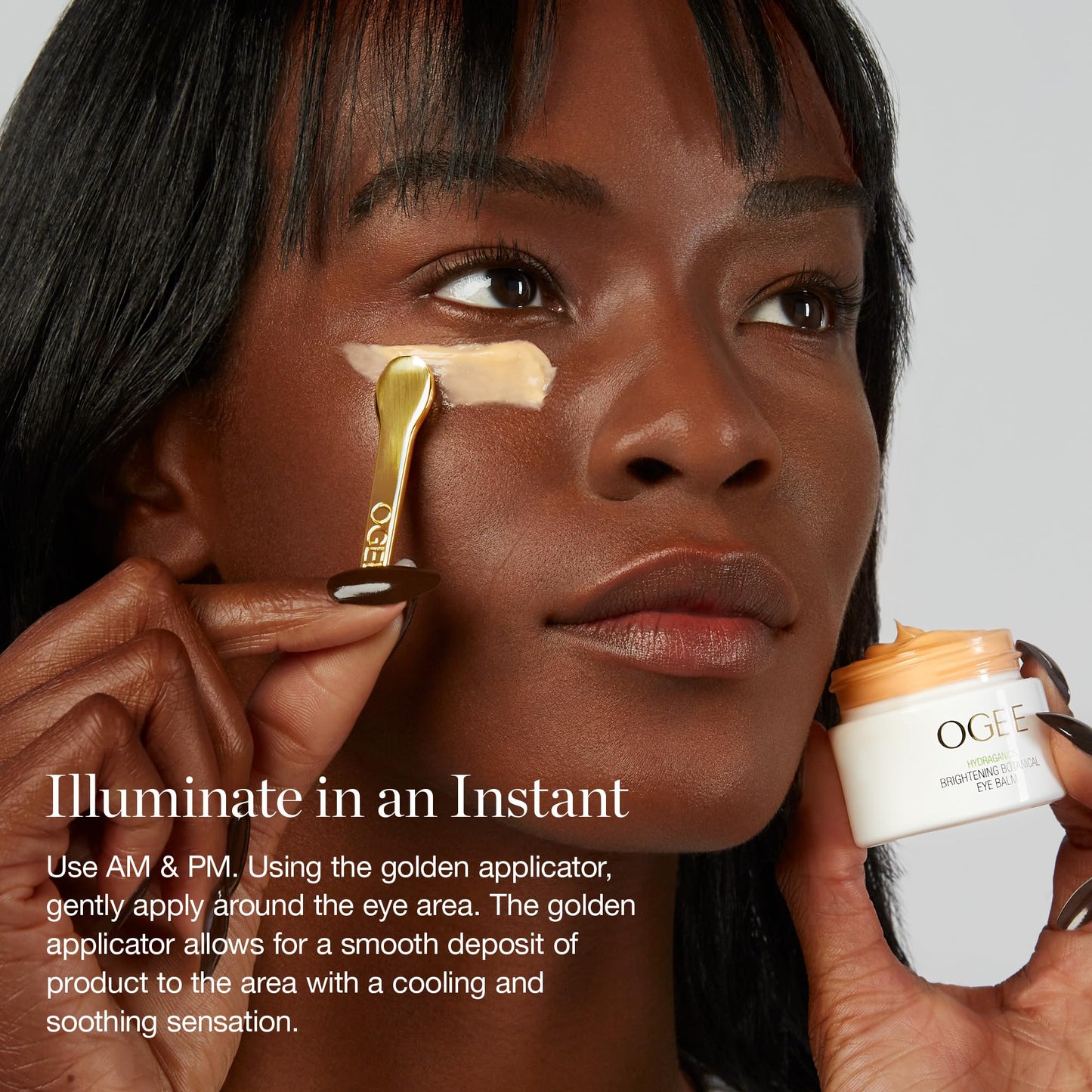 Ogee Botanical Eye Balm – Organic Brightening Eye Cream for Dark Circles & Puffiness with Natural Retinol Alternative & Hyaluronic Acid