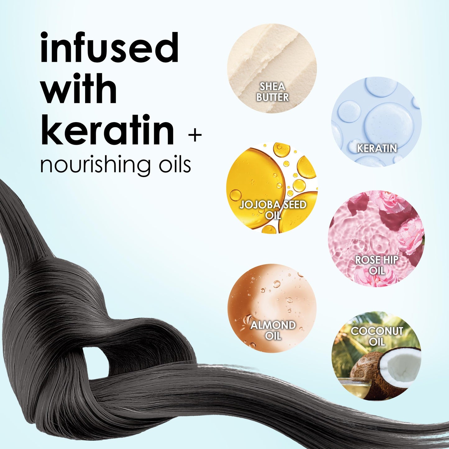 Keracolor Color + Clenditioner 3-in-1 Color-Depositing Conditioner, Gently Cleanses & Conditions, Semi-Permanent Onyx Hair Color, 12 Fl Oz