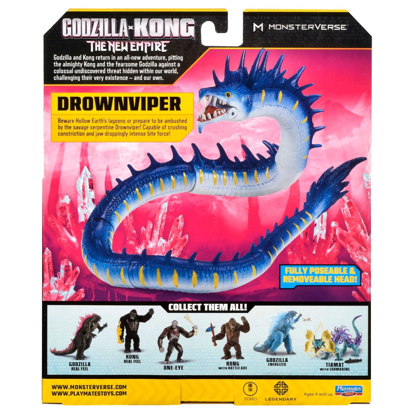 Godzilla x Kong Drownviper Action Figure, Monsterverse, 7 inch, Deluxe