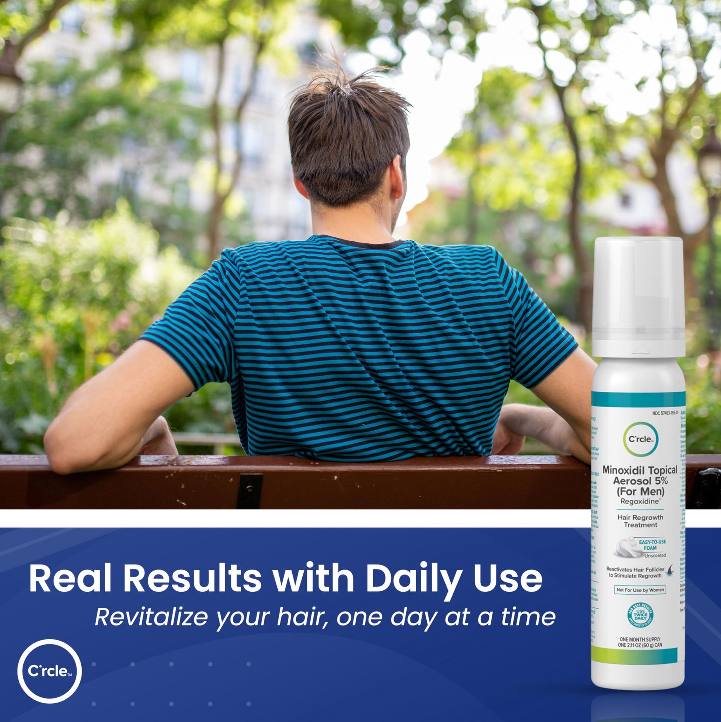 Minoxidil 5% Foam for Men – Unscented, Extra Strength Hair Regrowth Treatment – 3 Month Supply for Thinning & Vertex Hair Loss