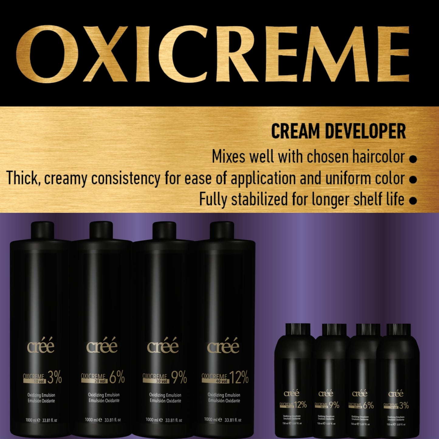 Cree Oxicreme Peroxide Developer Series 150ml (20 Volume, 150 ml)