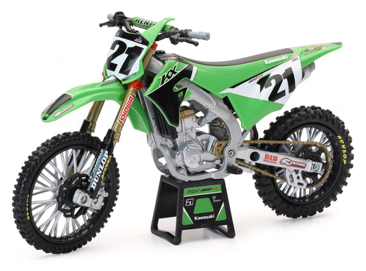 NewRay Toys Kawasaki Race Team Bike Replica Jason Anderson, 1:12 Scale, Kids, Gifts, Birthdays
