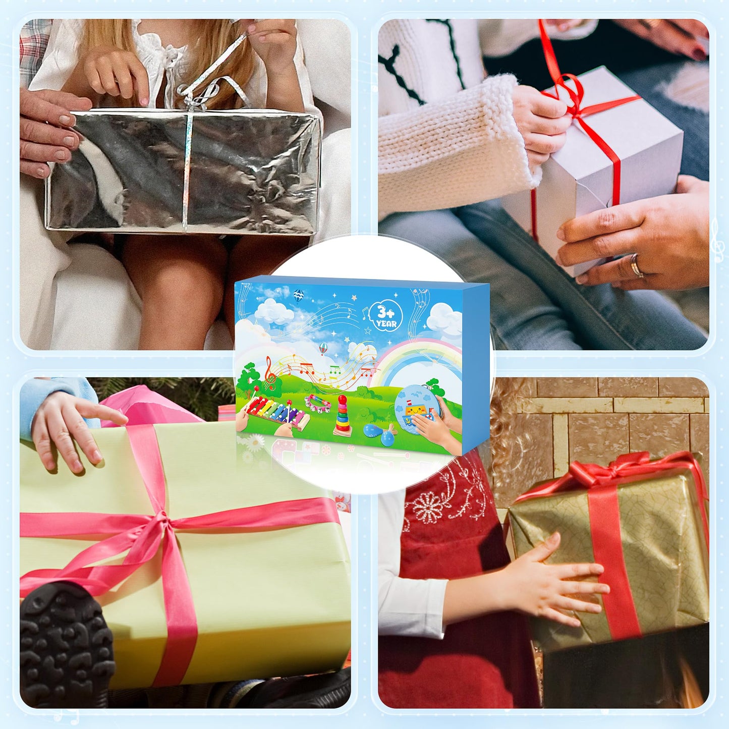 Childom Toddler Musical Instruments Set – Xylophone, Maracas & Wooden Toys, Educational Fun for Kids, Birthday & Christmas Gifts