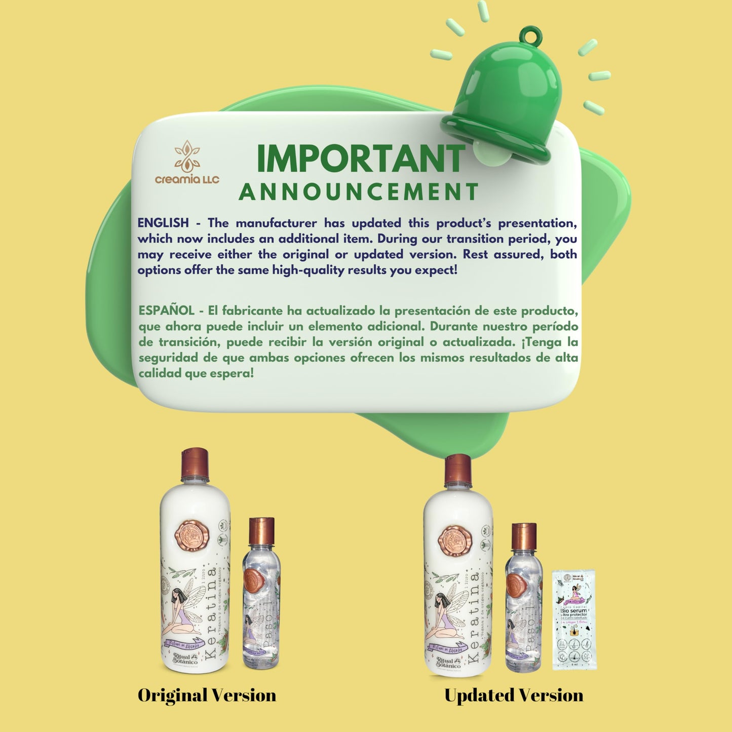 Ritual Botanico Keratina Organica de 1 Litro, Organic Hair relaxer, Home kit hair relaxer, Natural Keratin. (Big, 42.26 oz), white