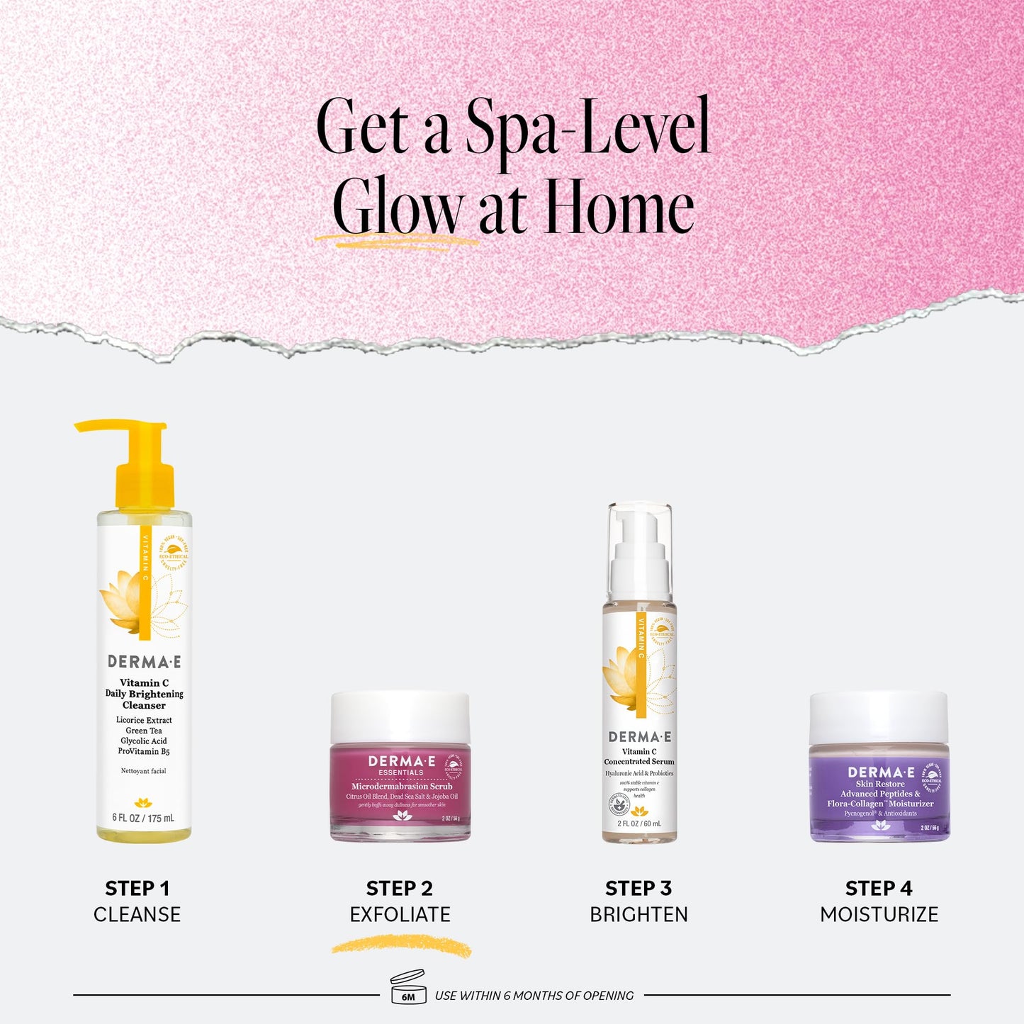 DERMA E Microdermabrasion Facial Scrub with Dead Sea Salt & Citrus Oils – Exfoliates, Smooths & Revitalizes Skin – 2oz, Ideal for Scars & Wrinkles