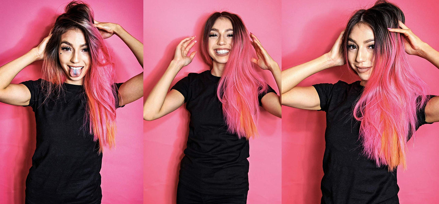 Hair Chalk 16 Color Double Pack with 6 Glitter Colors Temporary Hair Color Pens