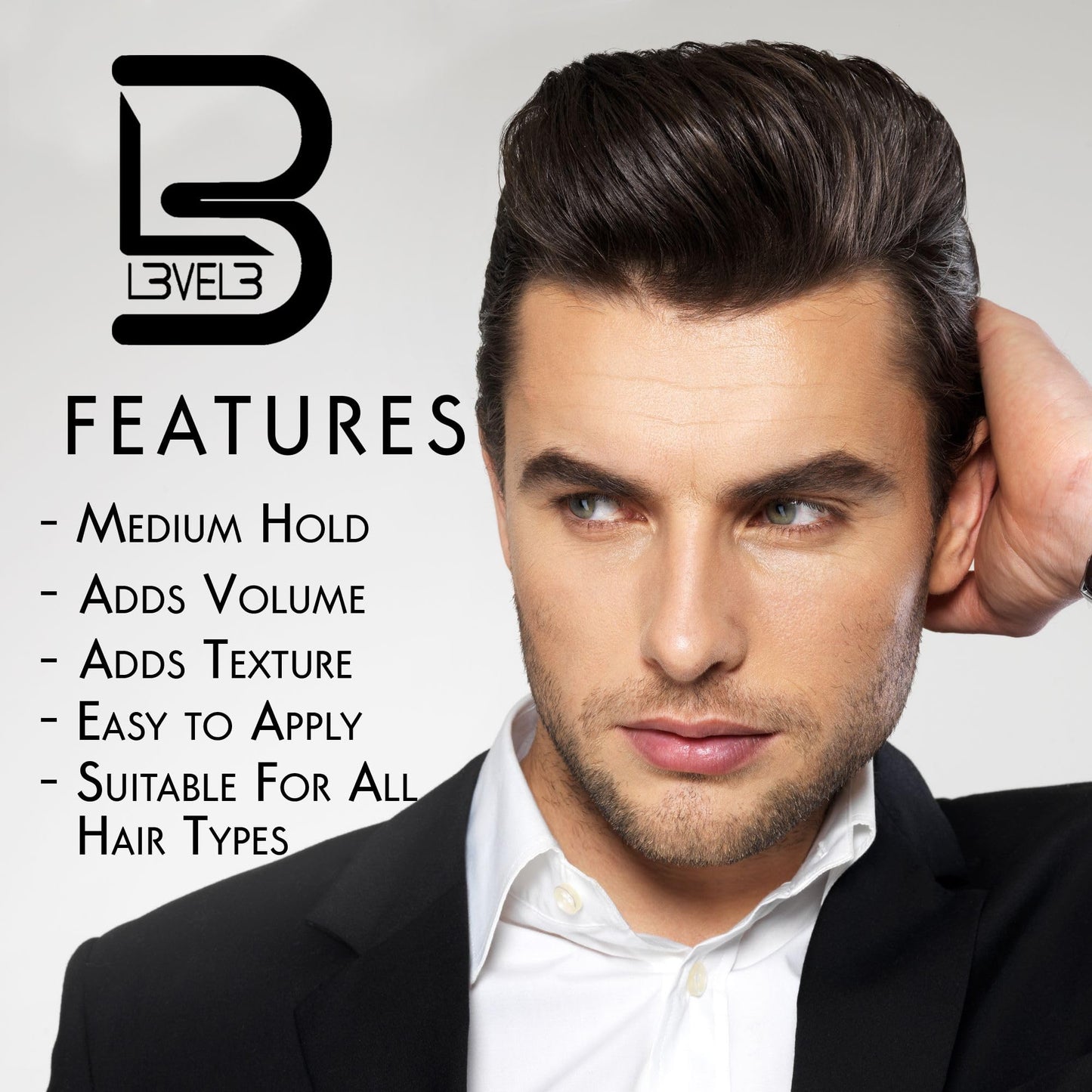 L3 - Level 3 Hair Sculpting Clay - Premium Grade Hair Clay for the Perfect Look - Long Lasting Hair Styling Product for Men