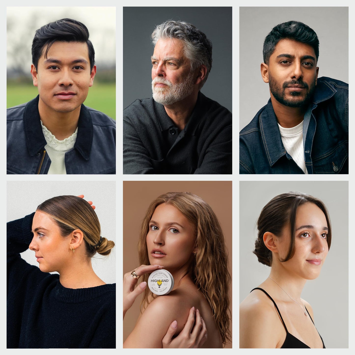 Highland Glacial Hair Clay Pomade | Award-Winning Natural & Organic Styling Clay | Medium Hold, Low Shine | For Men & Women | Promotes Scalp Health