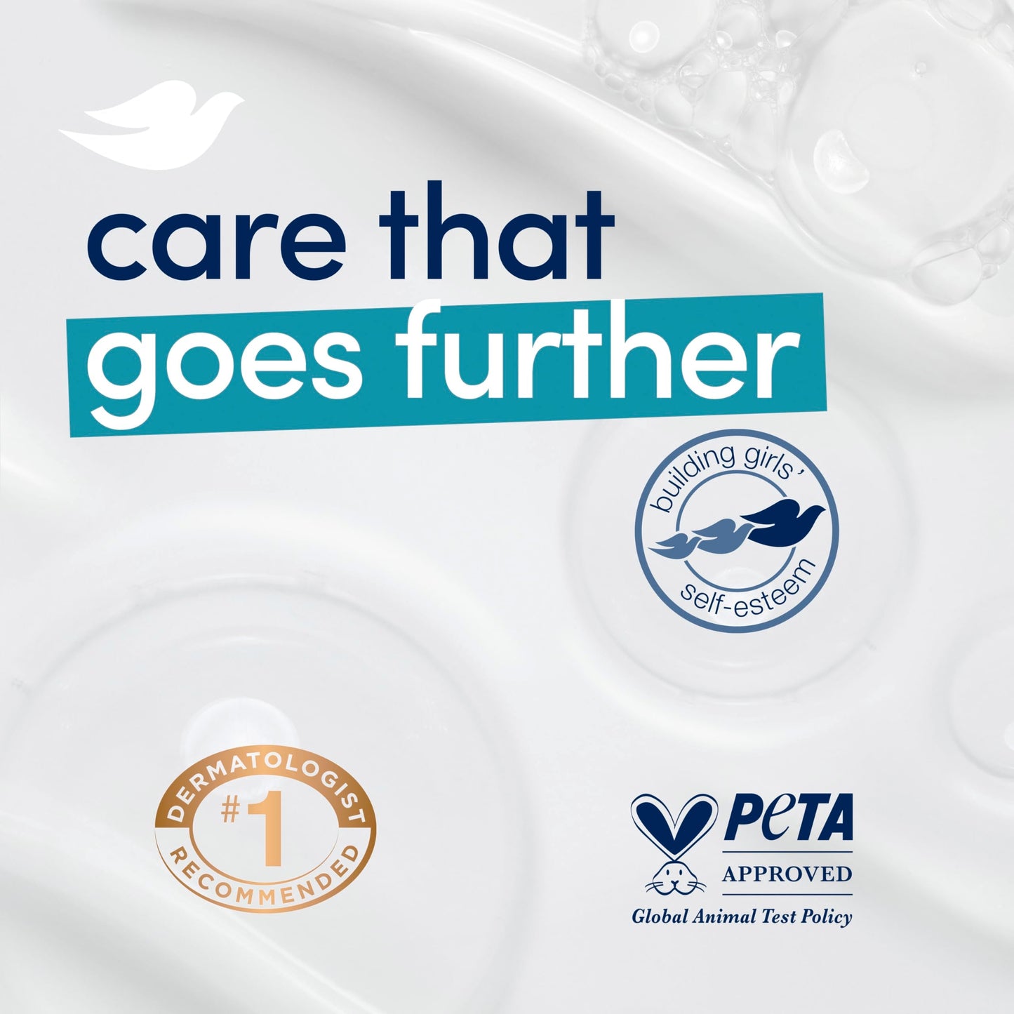 Dove Beauty Bar 6 Pack Hydrating with Glacial water & Avocado oil Cleanses & Hydrates 3.75 Oz