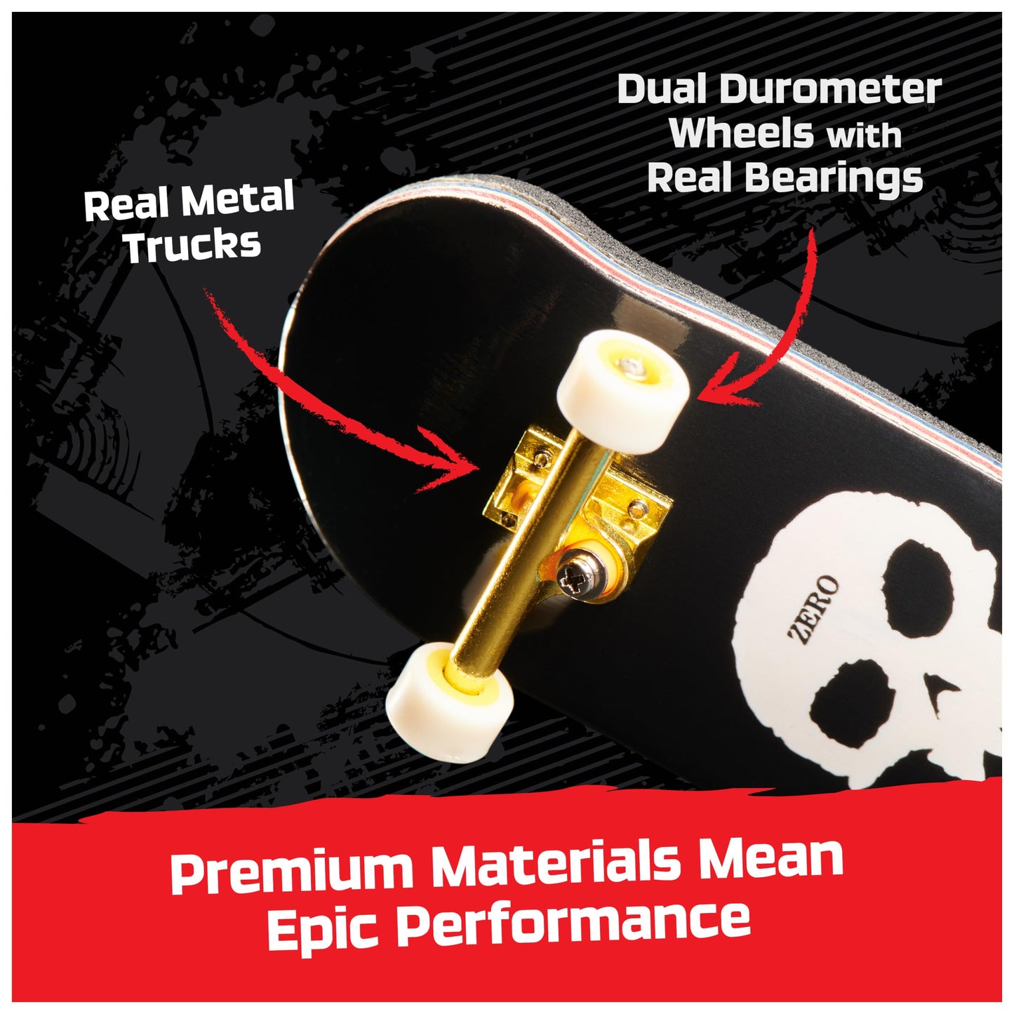 TECH DECK, Zero Pro Series Finger Board with Storage Display, Built for Pros; Authentic Mini Skateboards, Kids Toys for Ages 6 and up