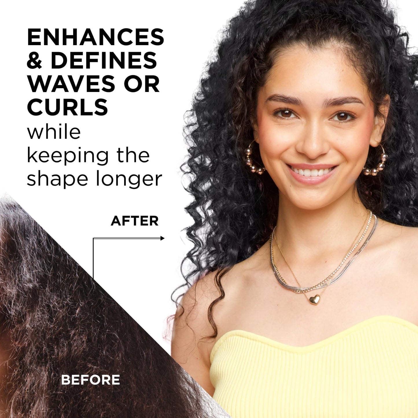 Style Factor EDGE BOOSTER Extra Strength Setting Mousse Travel Size – Frizz Control, Extra Volume, and Conditioning – 2.5oz Morganite Mousse for Curly Hair