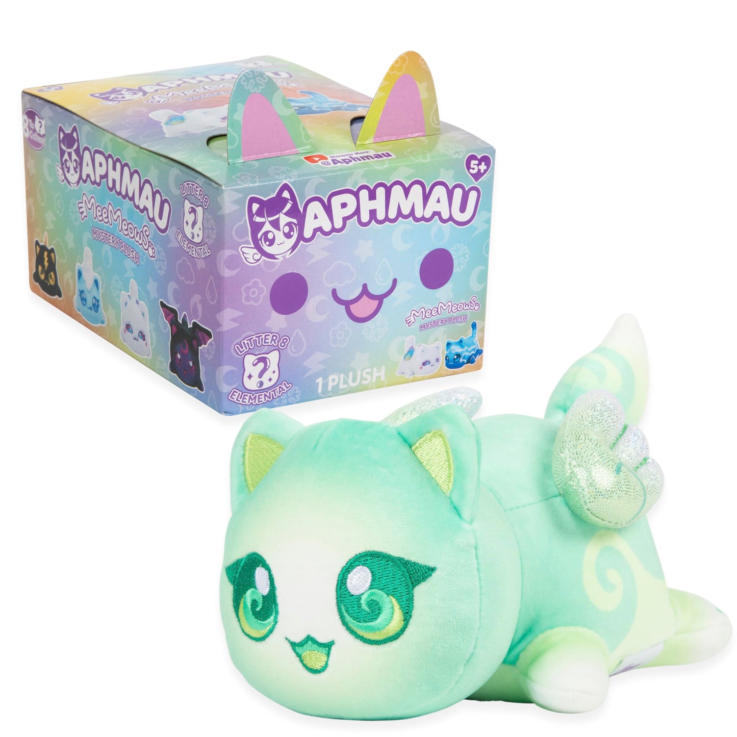 Aphmau 6” MeeMeow Mystery Plush Series 8 – Official YouTube Minecraft Merch, Blind Box with 1 of 8 Fun Elemental MeeMeows