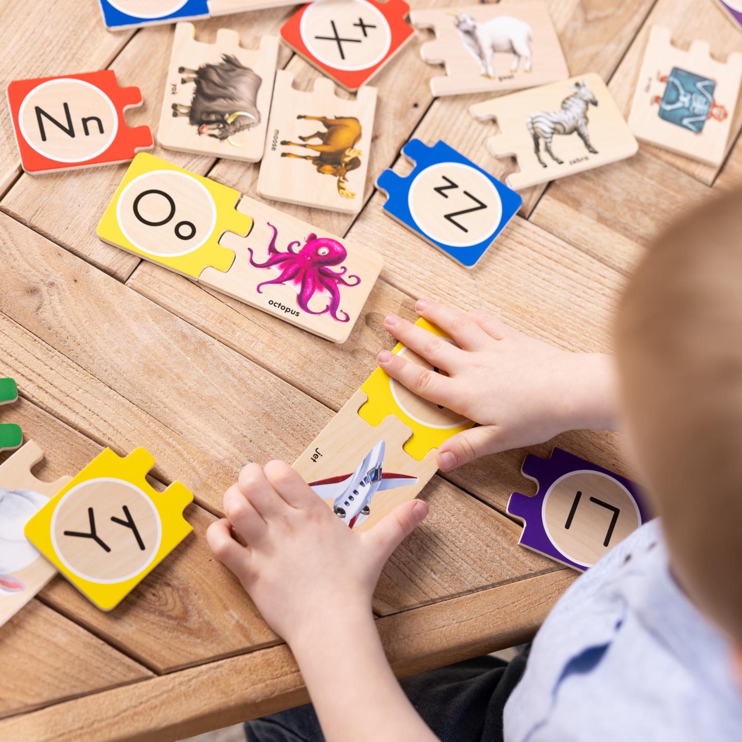 Melissa & Doug Alphabet Puzzle 52 pcs with Storage Box – Wooden ABC Self-Correcting Montessori Learning Toy for Toddlers & Kids 4+