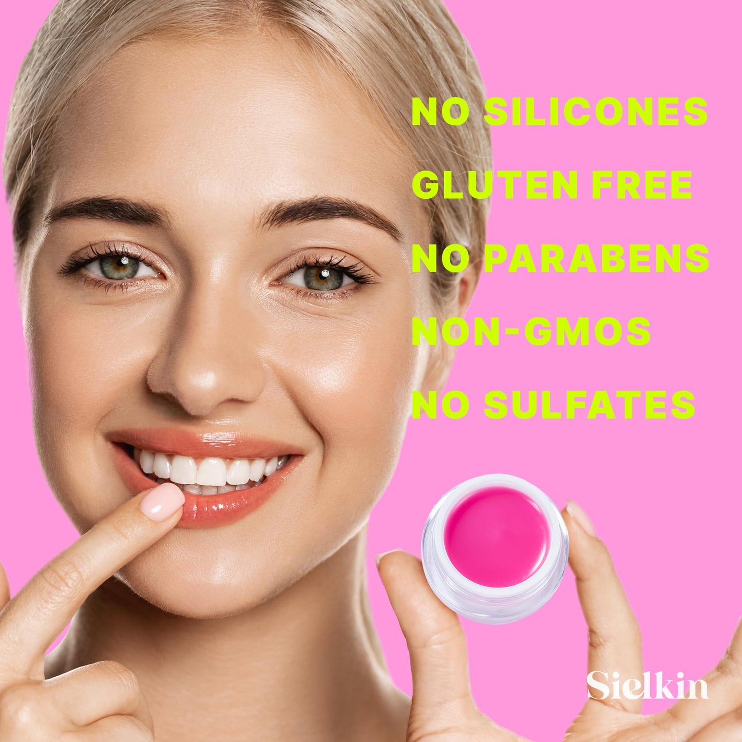 Sielkin Overnight Lip Mask Treatment Balm: Hydrates to Prevent Dryness (0.88 OZ), Red