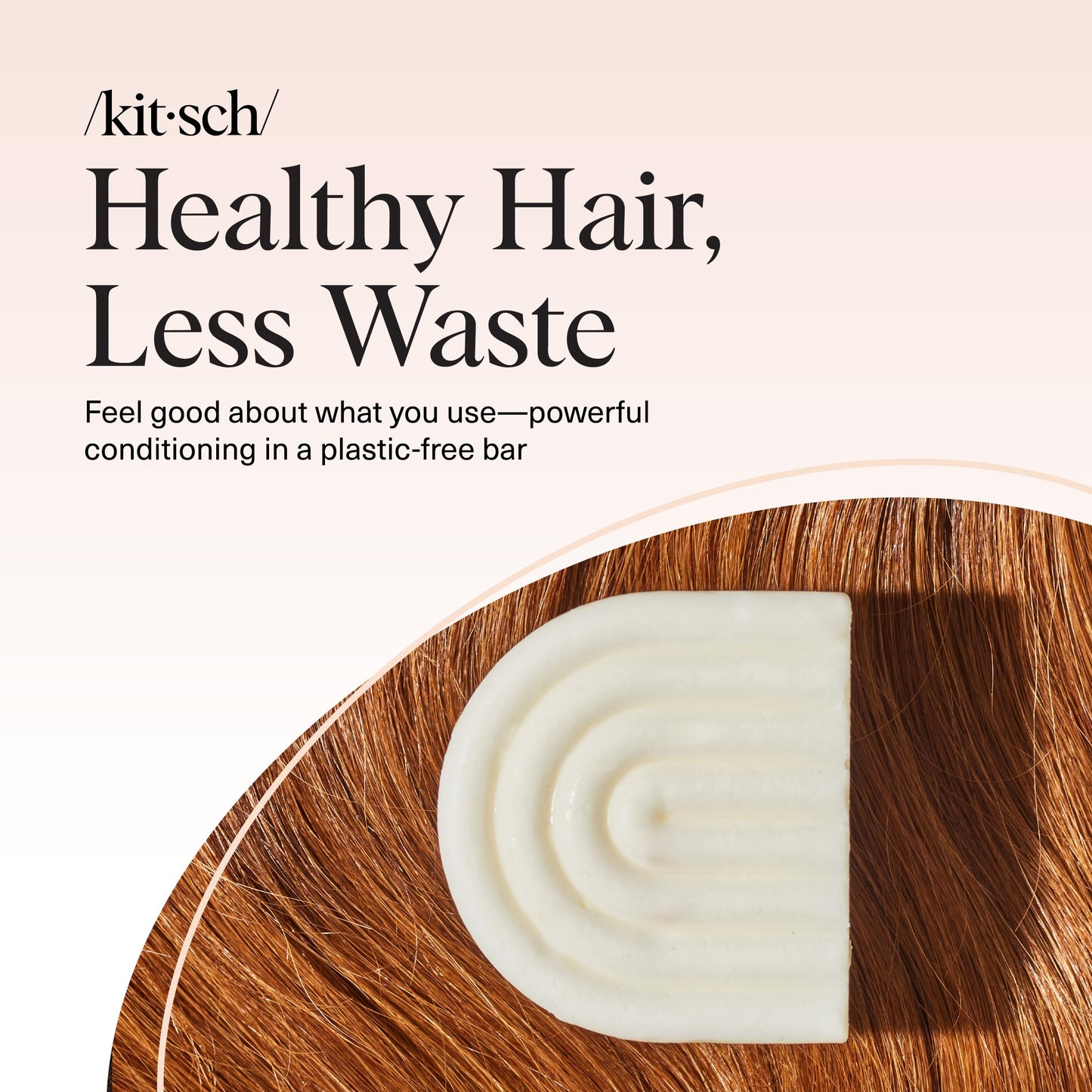 Kitsch Rice Water Conditioner Bar – Strengthen Hair, Repair Damage, Prevent Split Ends & Boost Shine – Paraben, Silicone & Sulfate-Free, 2.7 oz