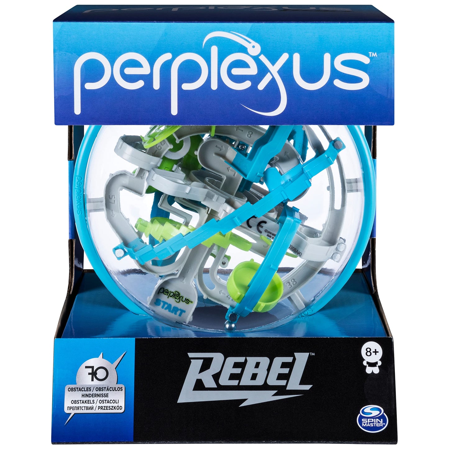 Perplexus Rebel 3D Maze Game Brain Teaser Gravity Puzzle Ball | Cool Stuff Adult Toy | Anxiety Relief Items | Sensory Toys for Adults & Kids Ages 8+
