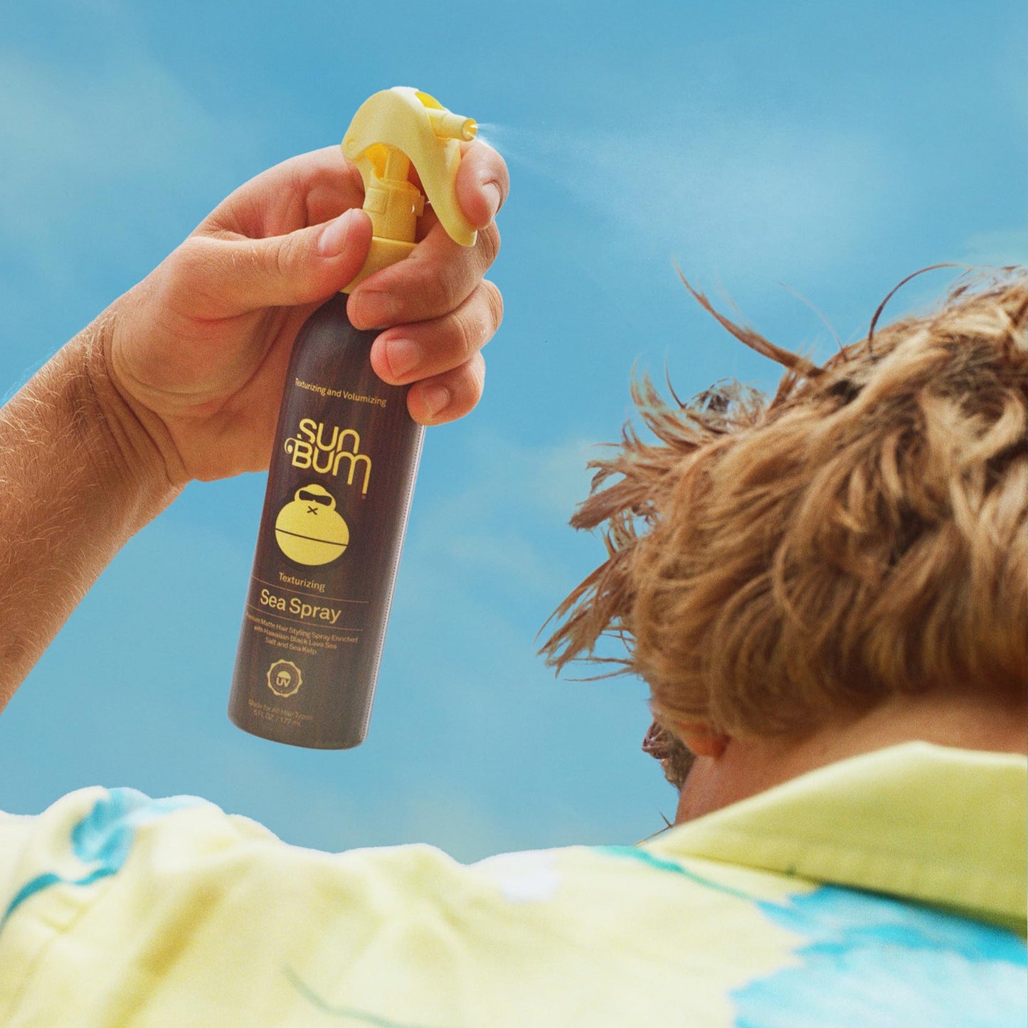 Sun Bum Sea Spray | Texturizing and Volumizing Sea Salt Spray | UV Protection With a Matte Finish | Medium Hold | For All Hair Types | 6 FL OZ Bottle