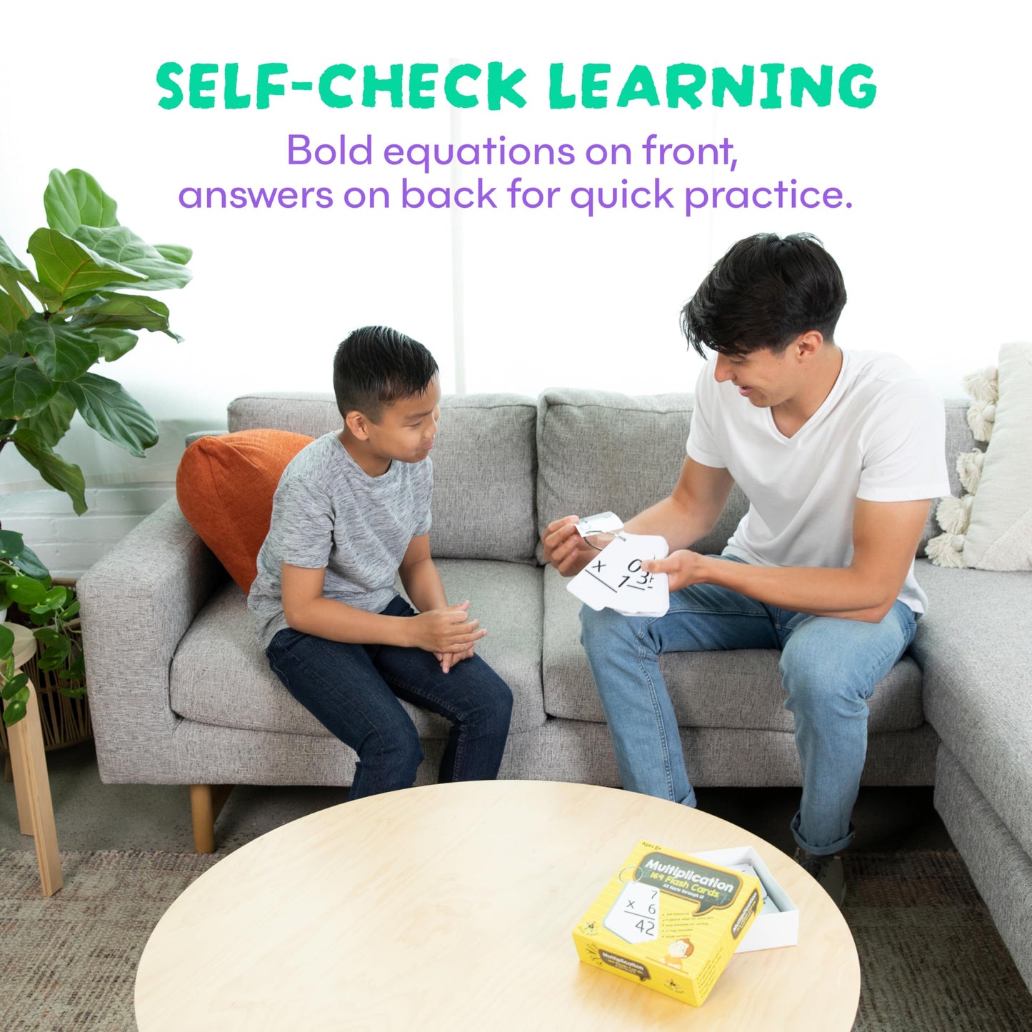 Star Right Multiplication Flash Cards - 169 Hole-Punched Times Tables Cards with 2 Rings for Kids 8+, Home & School Practice