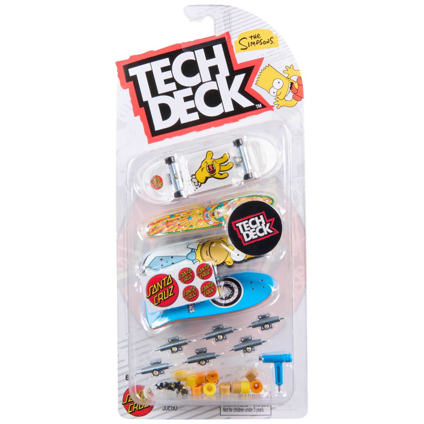 TECH DECK, Ultra DLX Fingerboard 4-Pack, Simpsons Skateboards, Collectible and Customizable Mini Skateboards, Kids Toys for Ages 6 and up