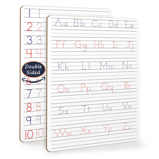 Scribbledo Dry Erase Alphabet Tracing Board 9x12" – Write & Wipe Letter Practice for Kids Ages 3-5, Handwriting & Writing Skills