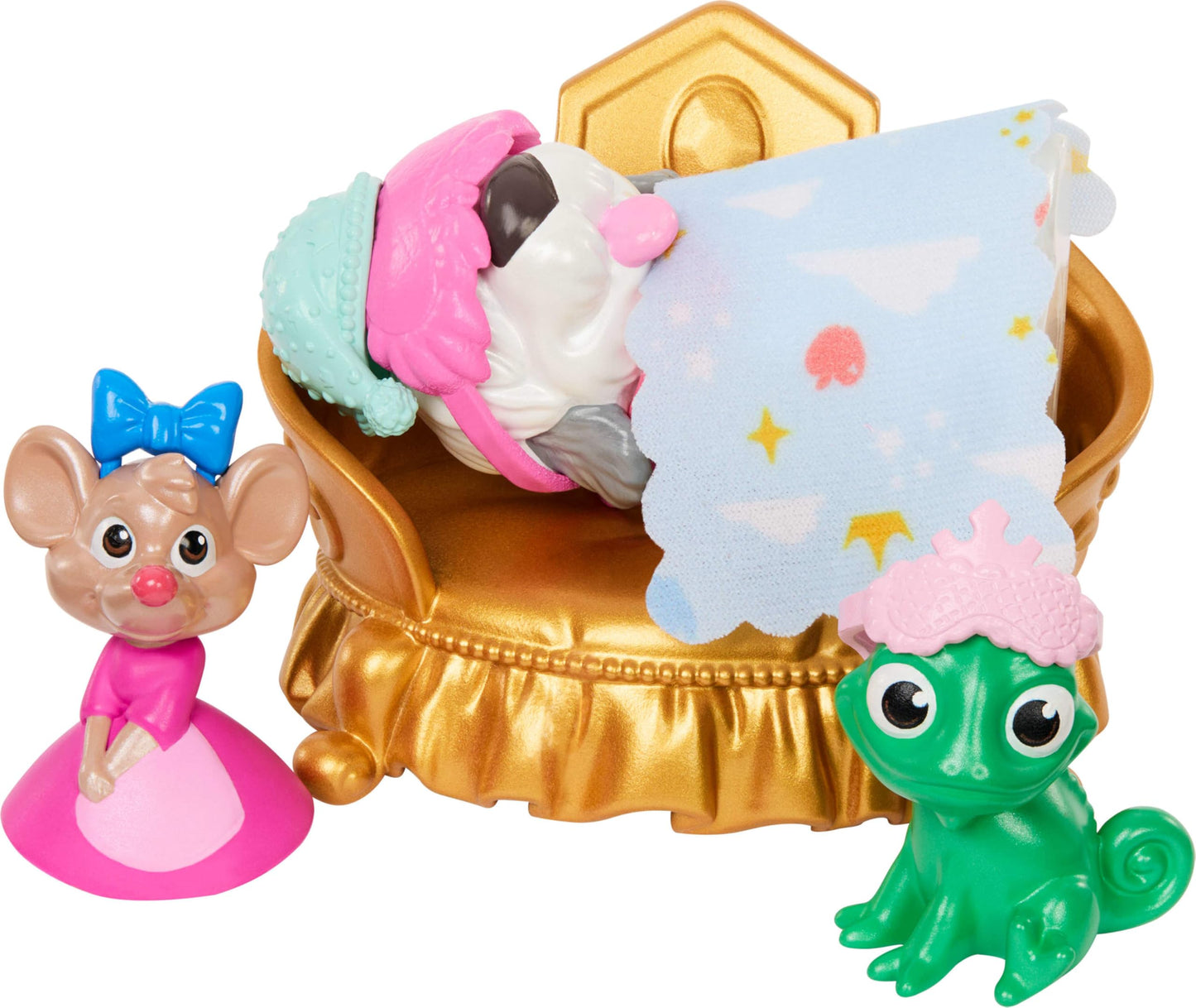 Mattel Disney Princess Pet Castle Playset with 7 Play Areas, 3 Animal Friends, Furniture & 17 Accessories, 2+ ft Tall Pet Palace, Inspired by Movies