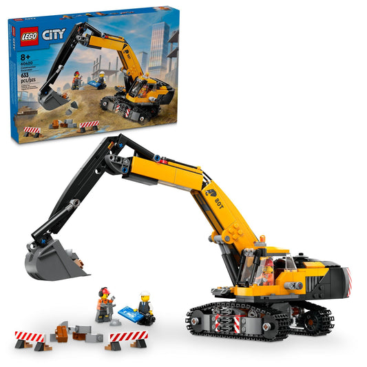 LEGO City Construction Excavator Toy 60420 - Building Set with Minifigures, Functional Truck for Kids 8+ | Birthday & Holiday Gift
