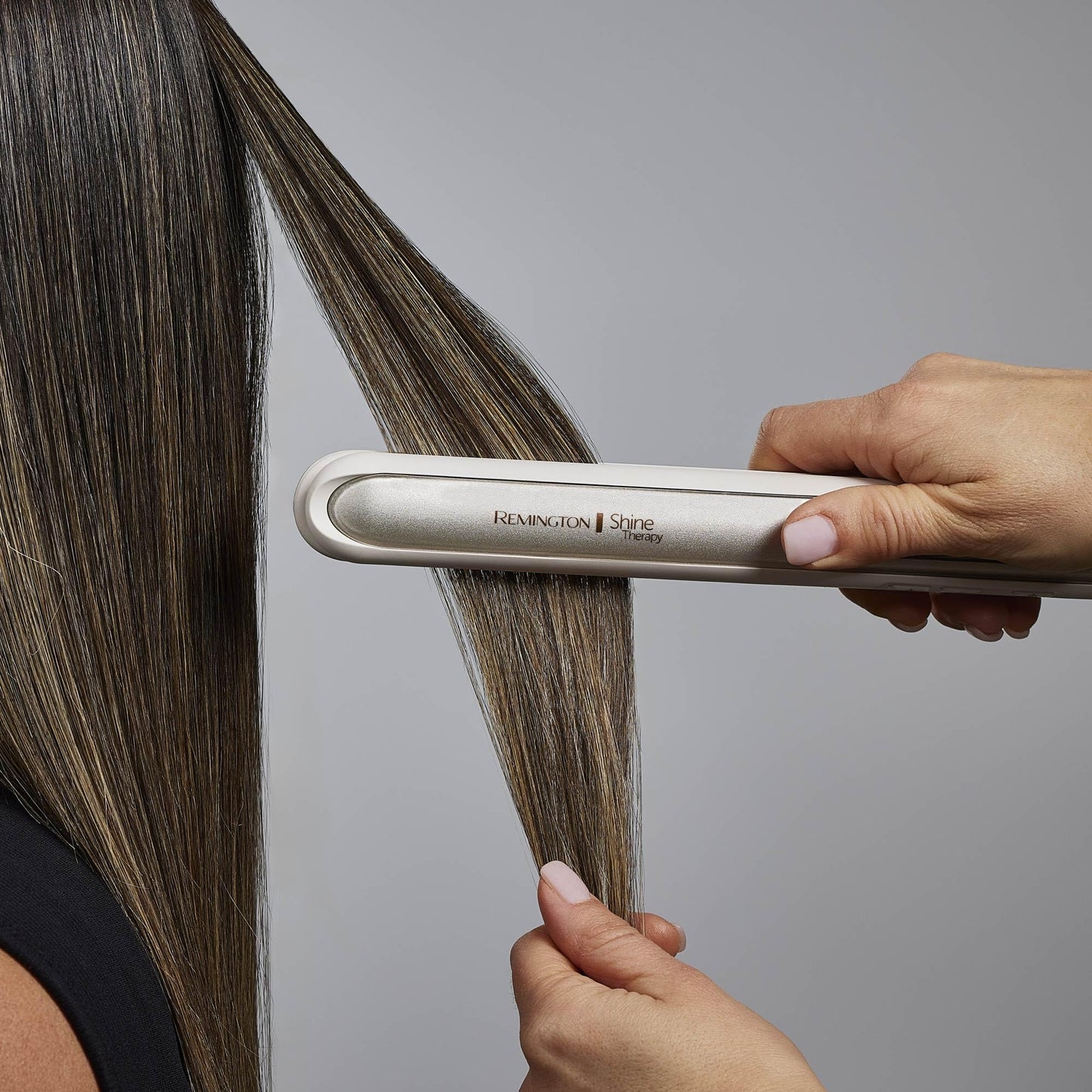 Remington Shine Therapy 1" Hair Straightener with Argan Oil & Keratin | Ceramic Flat Iron for Smooth, Shiny, Frizz-Free Hair, Professional Styling Tool