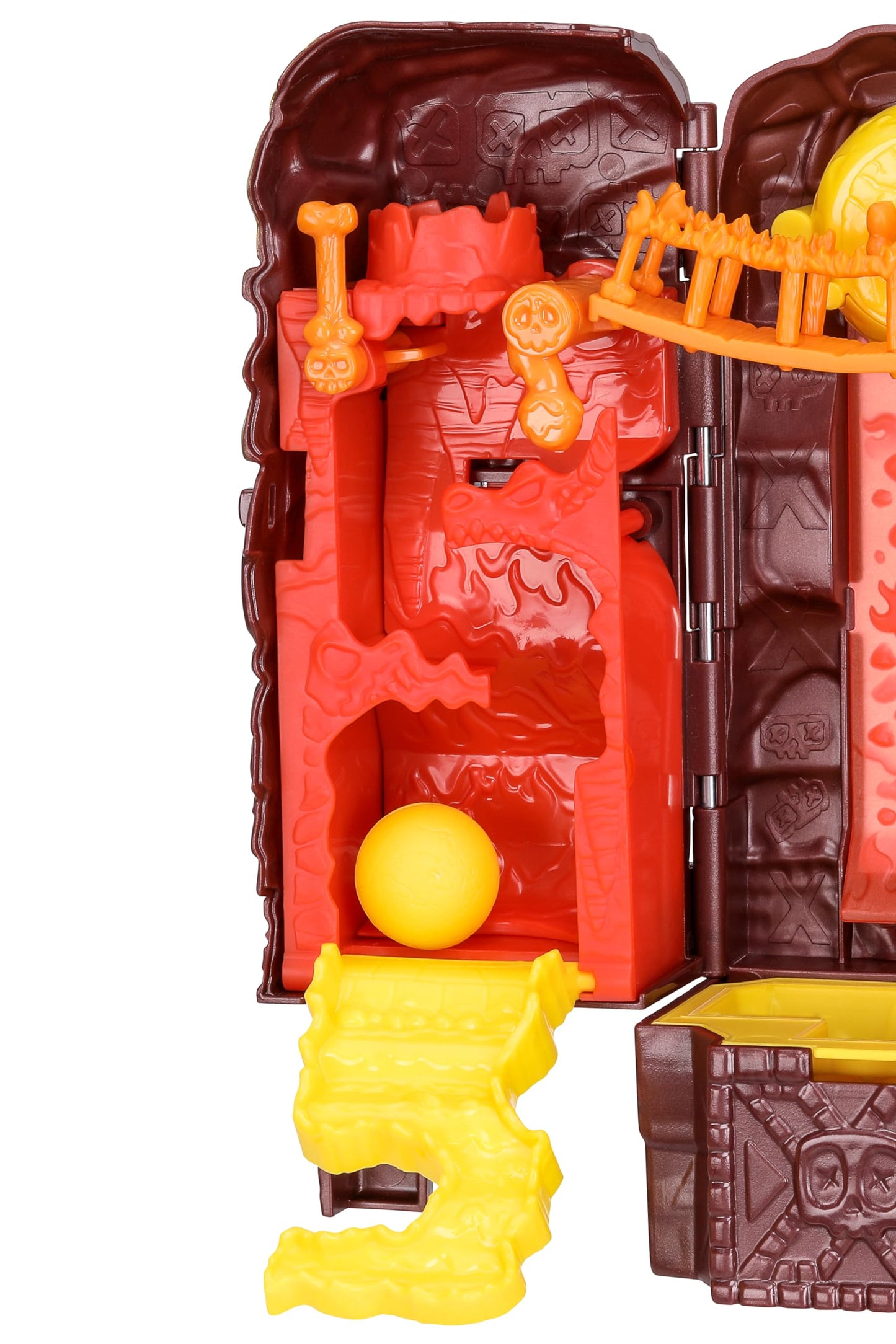 Treasure X Lost Lands Skull Island Lava Tower Micro Playset – 15 Levels, Traps, 2 Micro Figures & Real Gold-Dipped Treasure