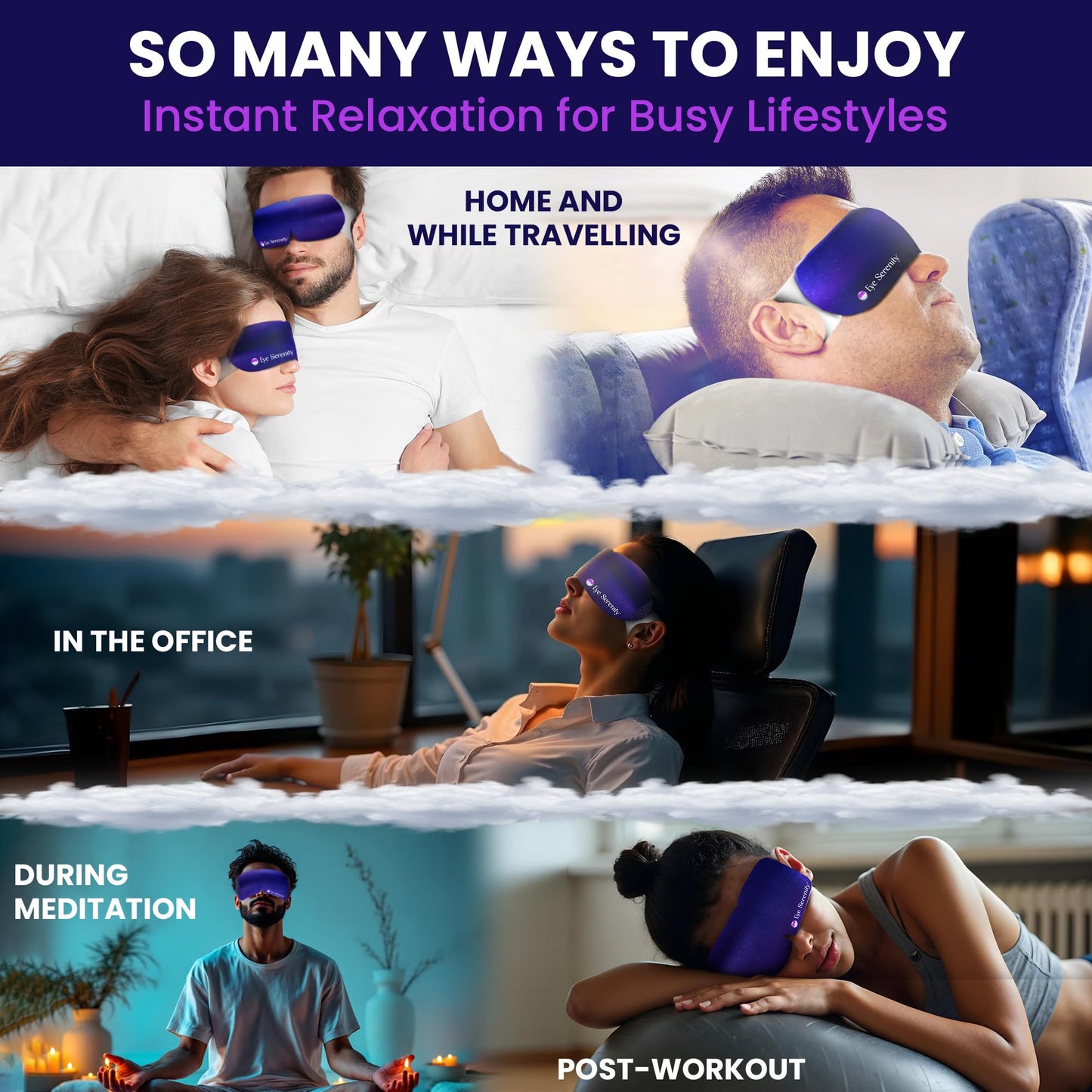 Steam Eye Mask Self-Heating Warm Compress for Dry Eye, Fast Relief for Stye, Puffy Sensitive Eyes - Moist Heat Mask for Sleep, 15 Pack