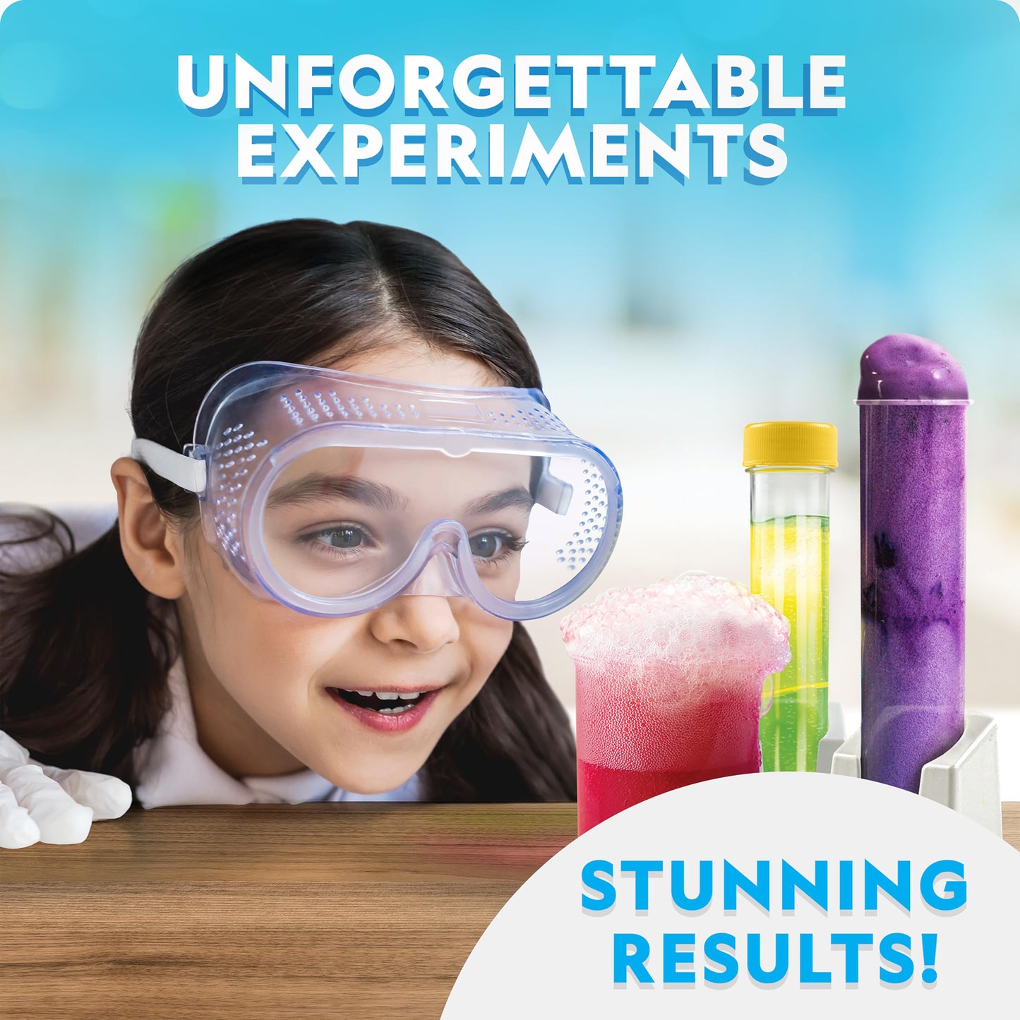 National Geographic Mega Chemistry Set - 45 Fun STEM Experiments, Volcano & Rocket Launch Kit, Science Toys for Kids 8-12 (Amazon Exclusive)