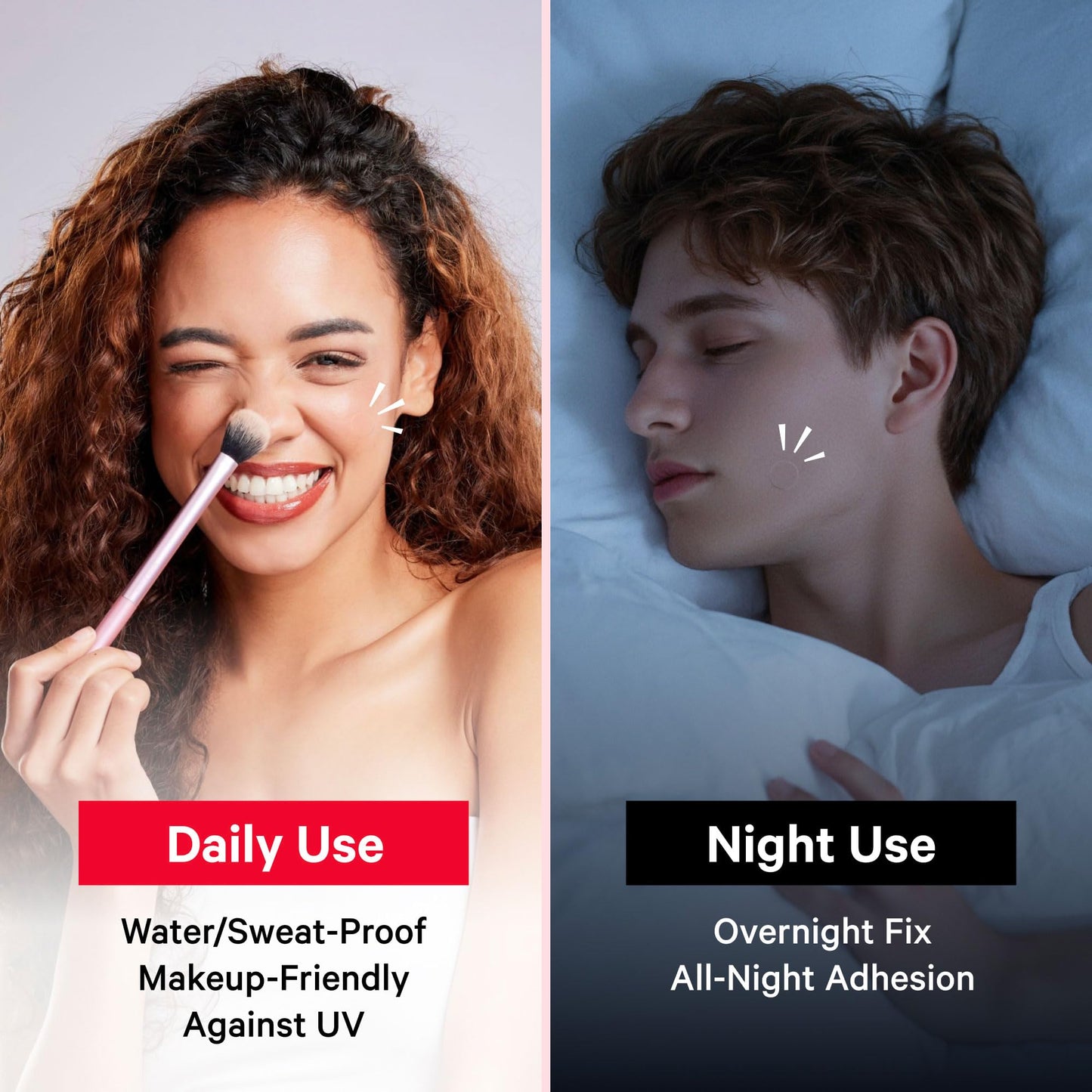 Sosky Invisible Hydrocolloid Acne Patches with Salicylic Acid – Pimple & Blemish Cover Stickers for Face, 48 Count, HSA Eligible