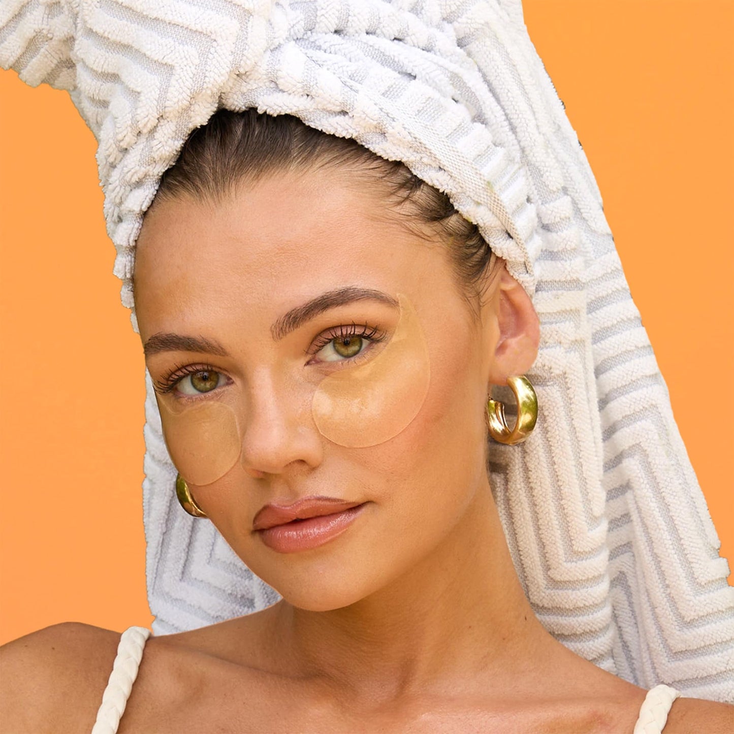 Derma E Vitamin C Bright Eyes Hydro Gel Patches, 30 Pairs (60ct) – Caffeine, Allantoin & Vitamin B3 for Dark Circles, Puffiness & Wrinkles