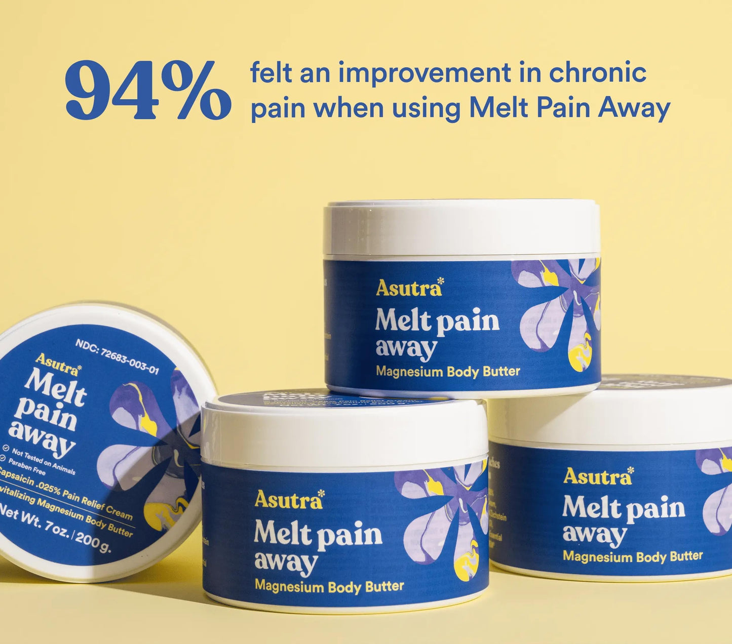 ASUTRA Magnesium Body Butter with Capsaicin, 7oz – Warming Muscle Relief Lotion with Shea & Almond Oil, Soothe Soreness & Discomfort