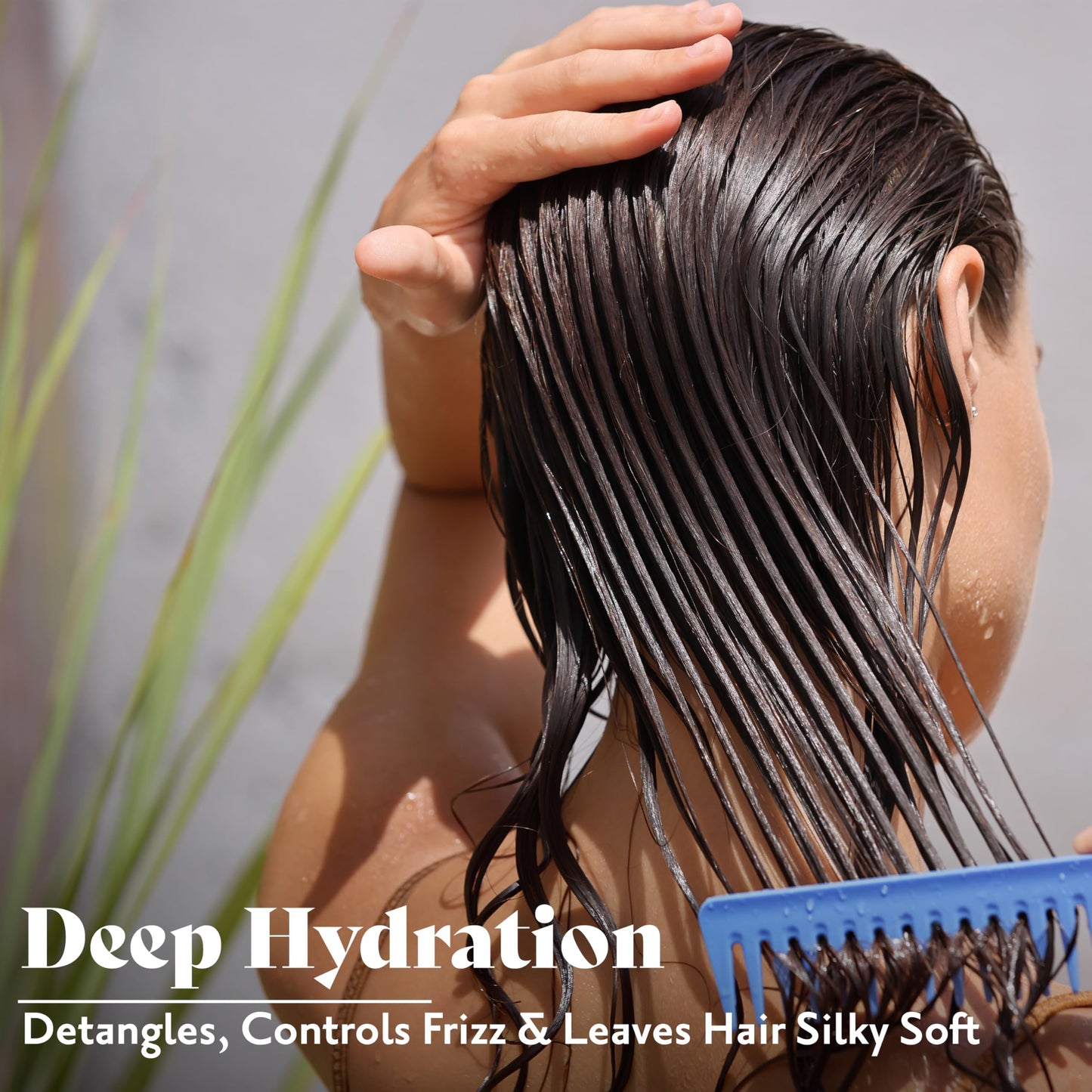 Herbatint Hydrate Conditioner 6.7 fl oz | Deep Moisture & Frizz Control | Detangles, Softens & Protects Hair | Sulfate & Paraben Free with Maca