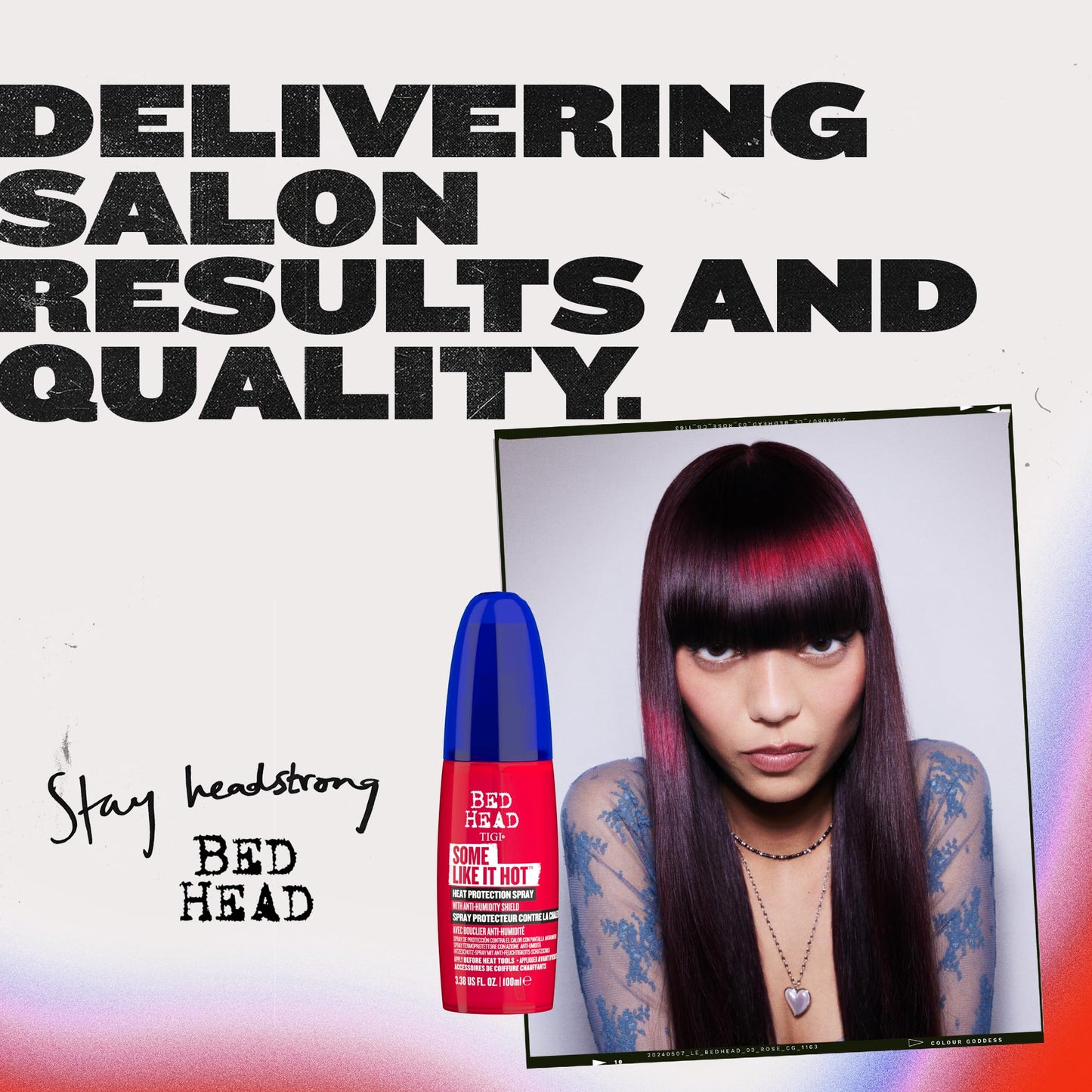 TIGI Bed Head Some Like It Hot Heat Protection Spray for Heat Styling 3.38 fl oz